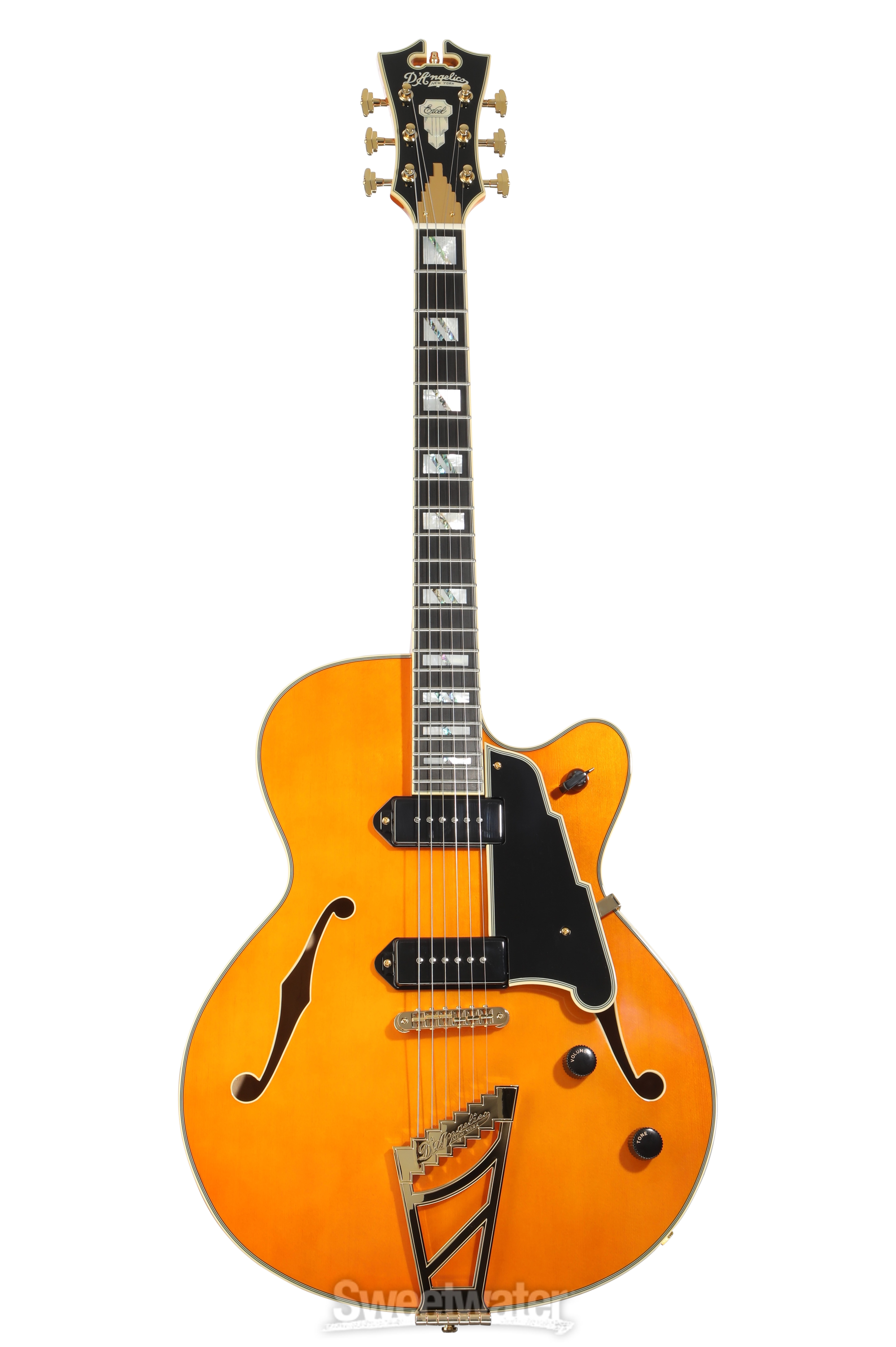 D'Angelico Excel 59 Hollowbody Electric Guitar - Vintage Natural