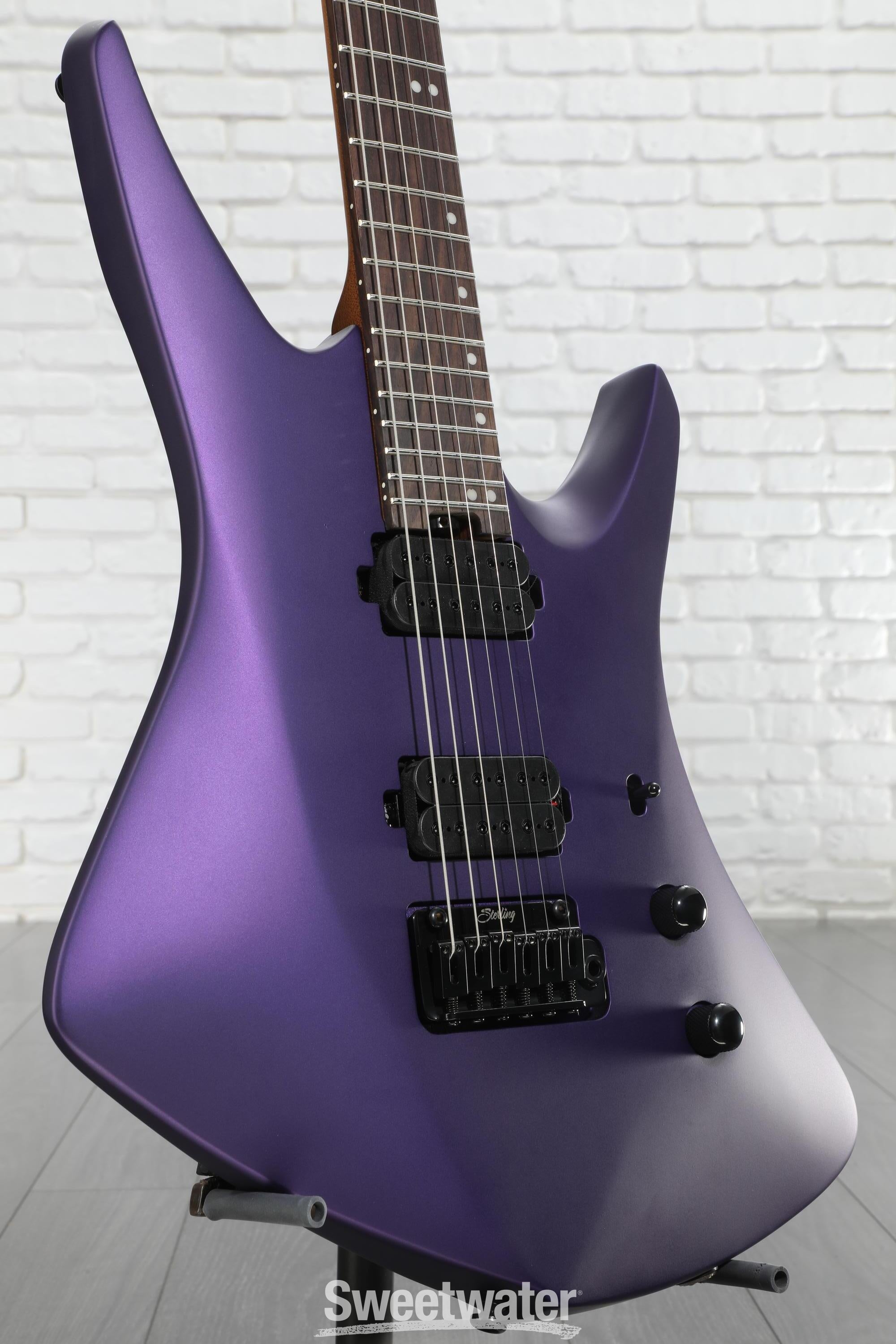 ギター Sterling By Musicman KAIZEN6 Sterling By Music Man Kaizen 6 Electric Guitar - Firemist Purple