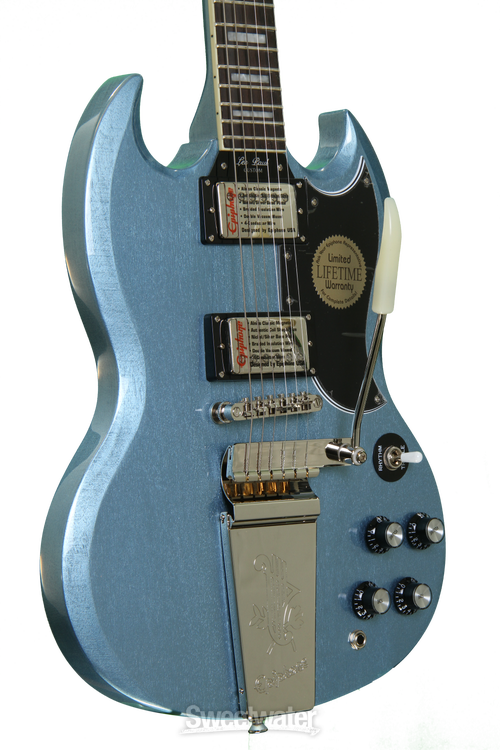 Epiphone LTD SG Custom with Maestro - TV Pelham Blue Epiphone LTD SG Custom with Maestro - TV Pelham Blue
