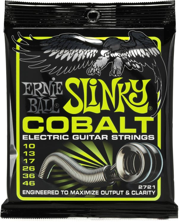 Ernie Ball 2721 Regular Slinky Cobalt Electric Guitar Strings - .010-.046