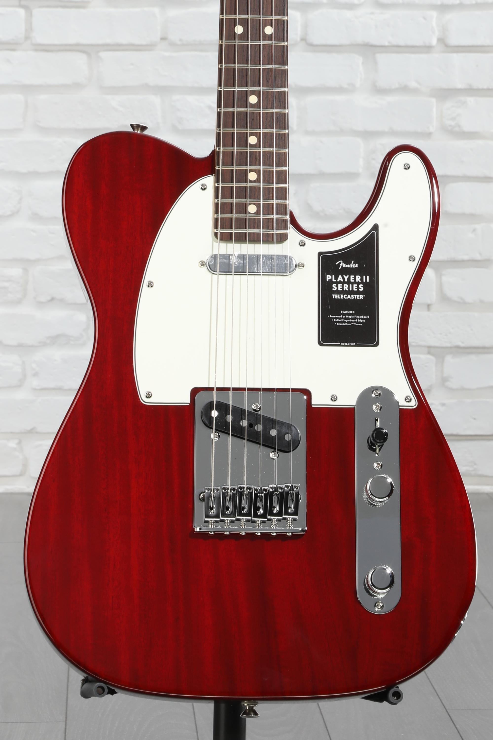 Fender player ii Telecaster 【本体のみ、ケース無】 Fender Player II Telecaster Electric Guitar - Transparent Cherry