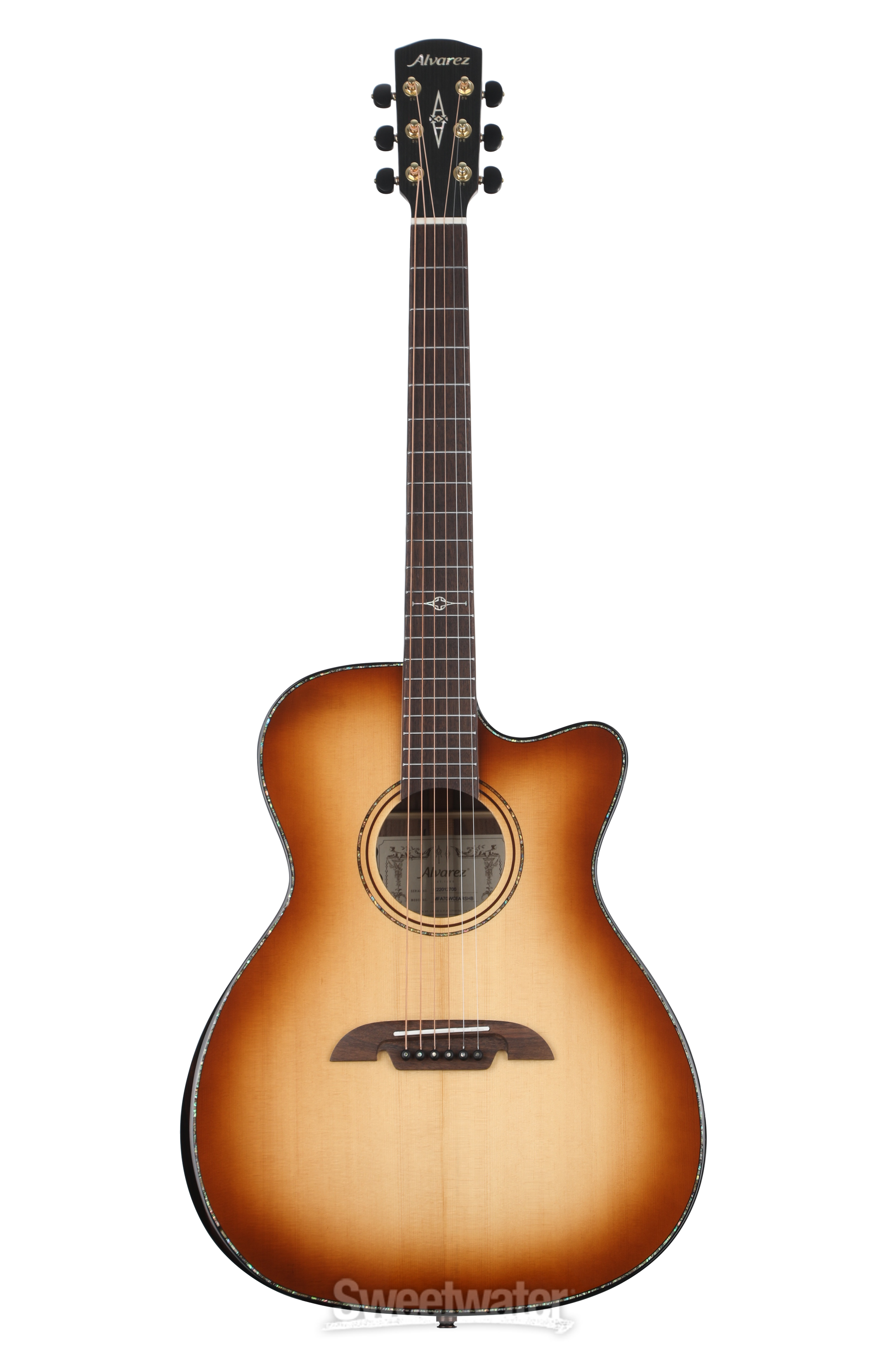 Alvarez Masterworks Elite 70 Folk Acoustic-electric Guitar - Shadowburst |  Sweetwater