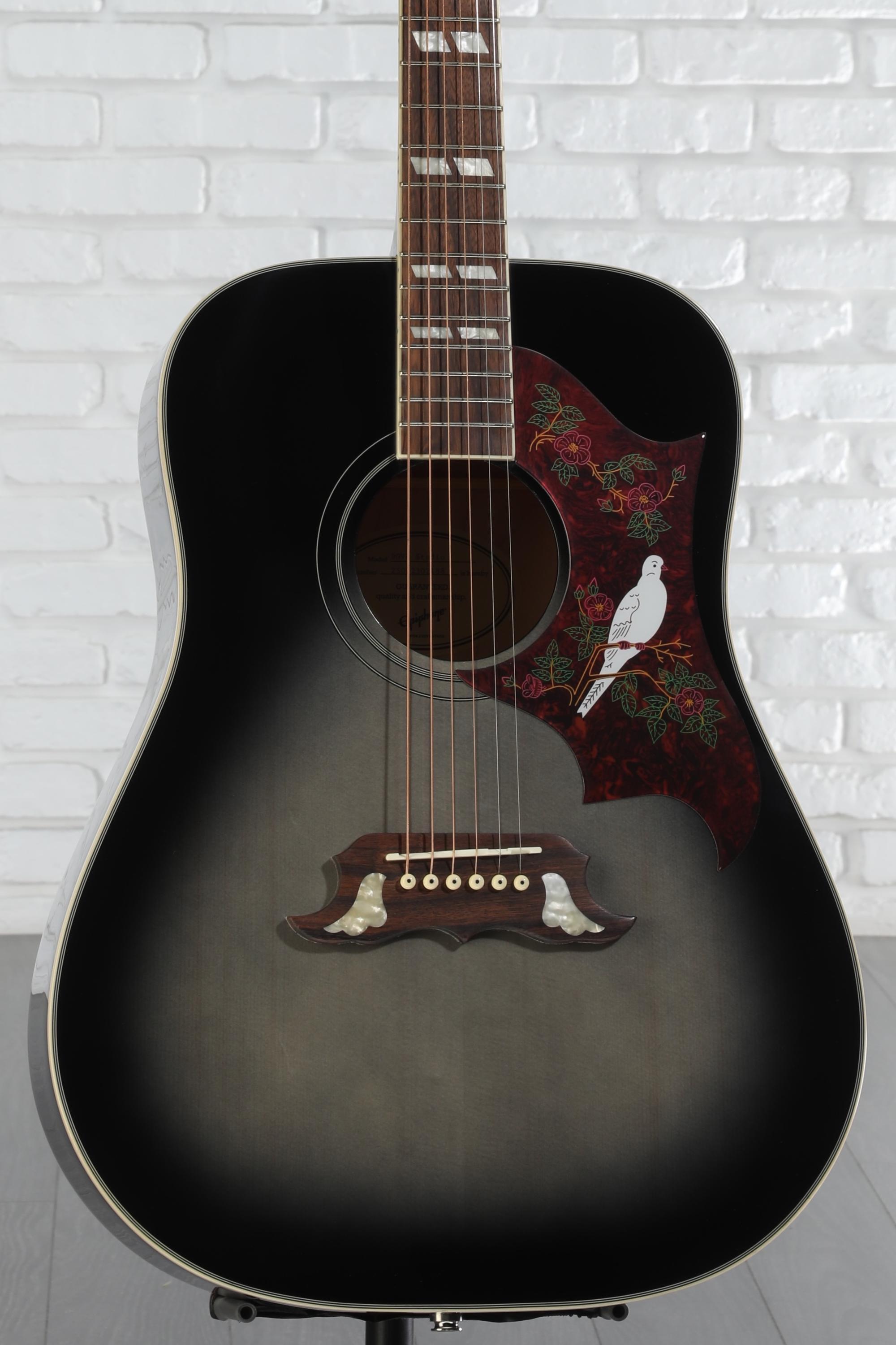 Epiphone Dove Studio Acoustic-electric - Trans Ebony