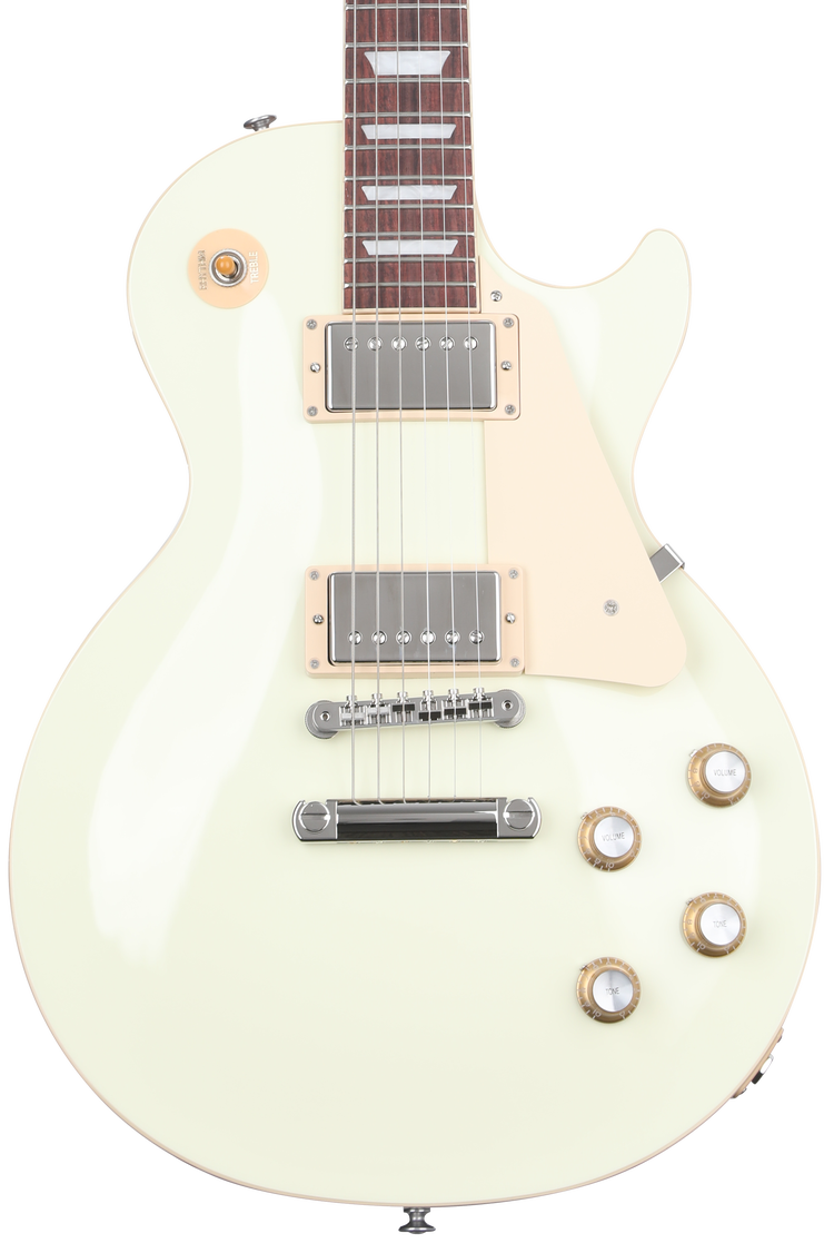 Gibson Les Paul Standard '60s Plain Top Electric Guitar - Classic White ...