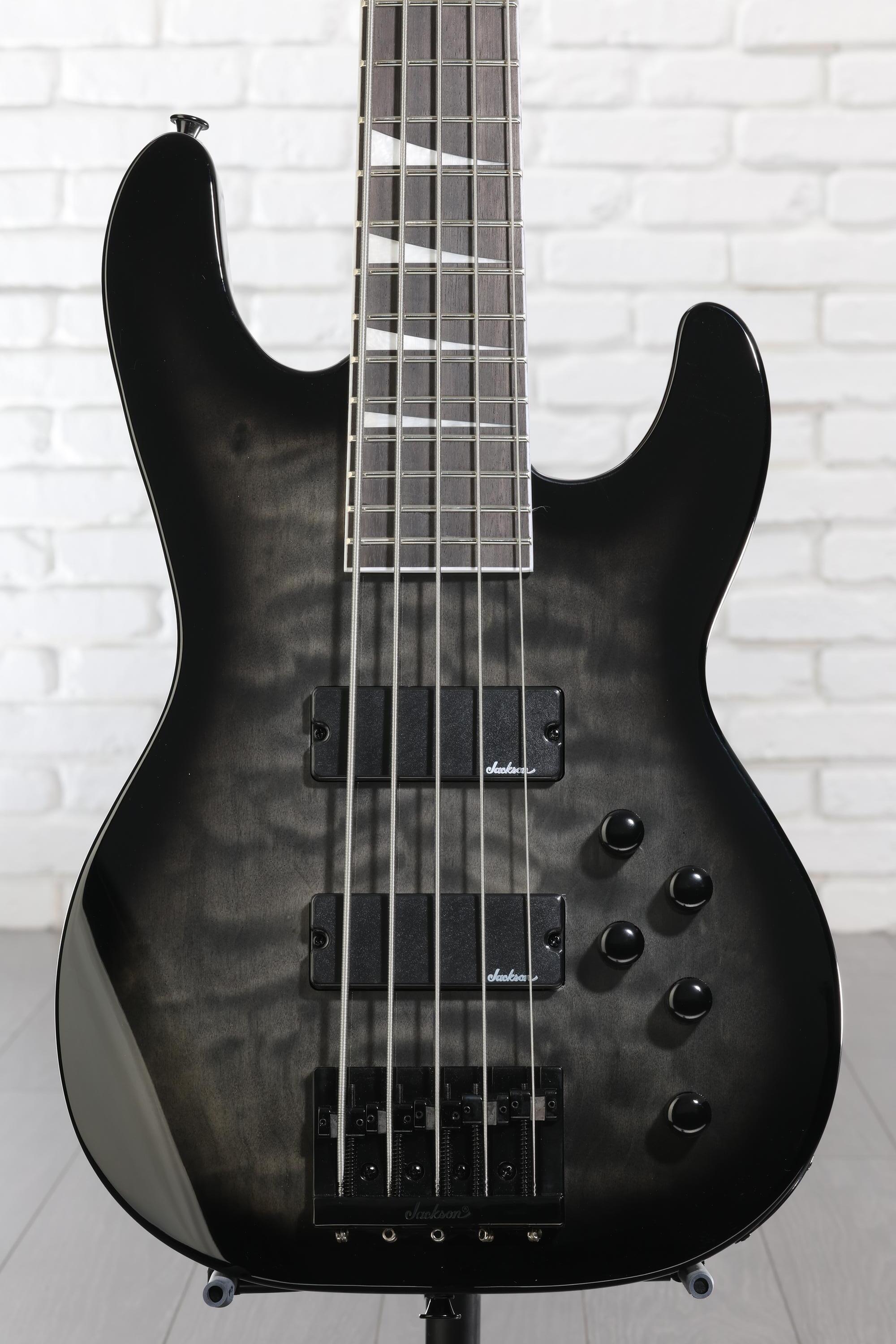 Jackson Concert Bass JS3VQ - Transparent Black | Sweetwater