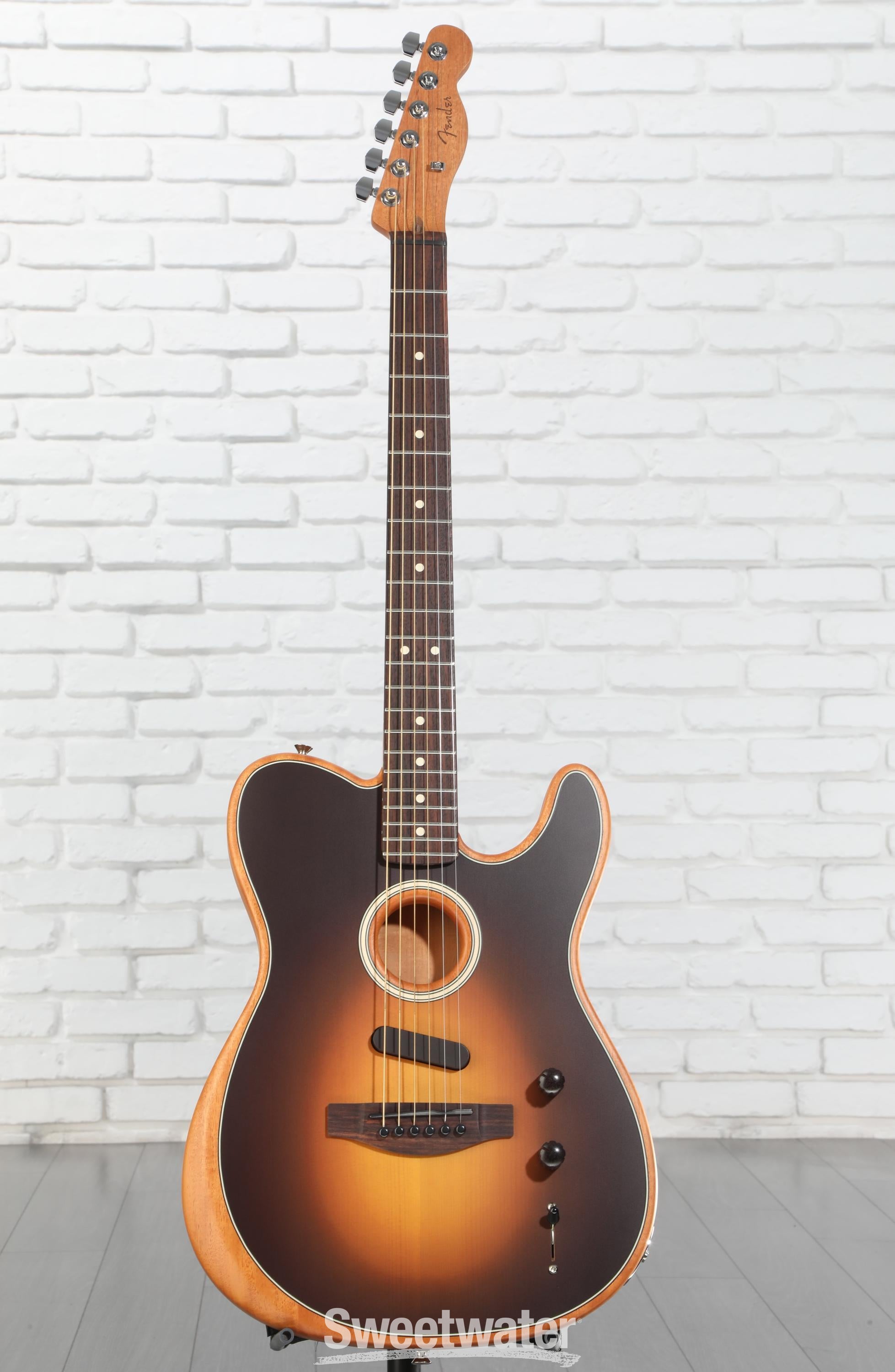 Fender Acoustasonic Player Telecaster Acoustic-electric Guitar - Shadow Burst with Rosewood Fingerboard