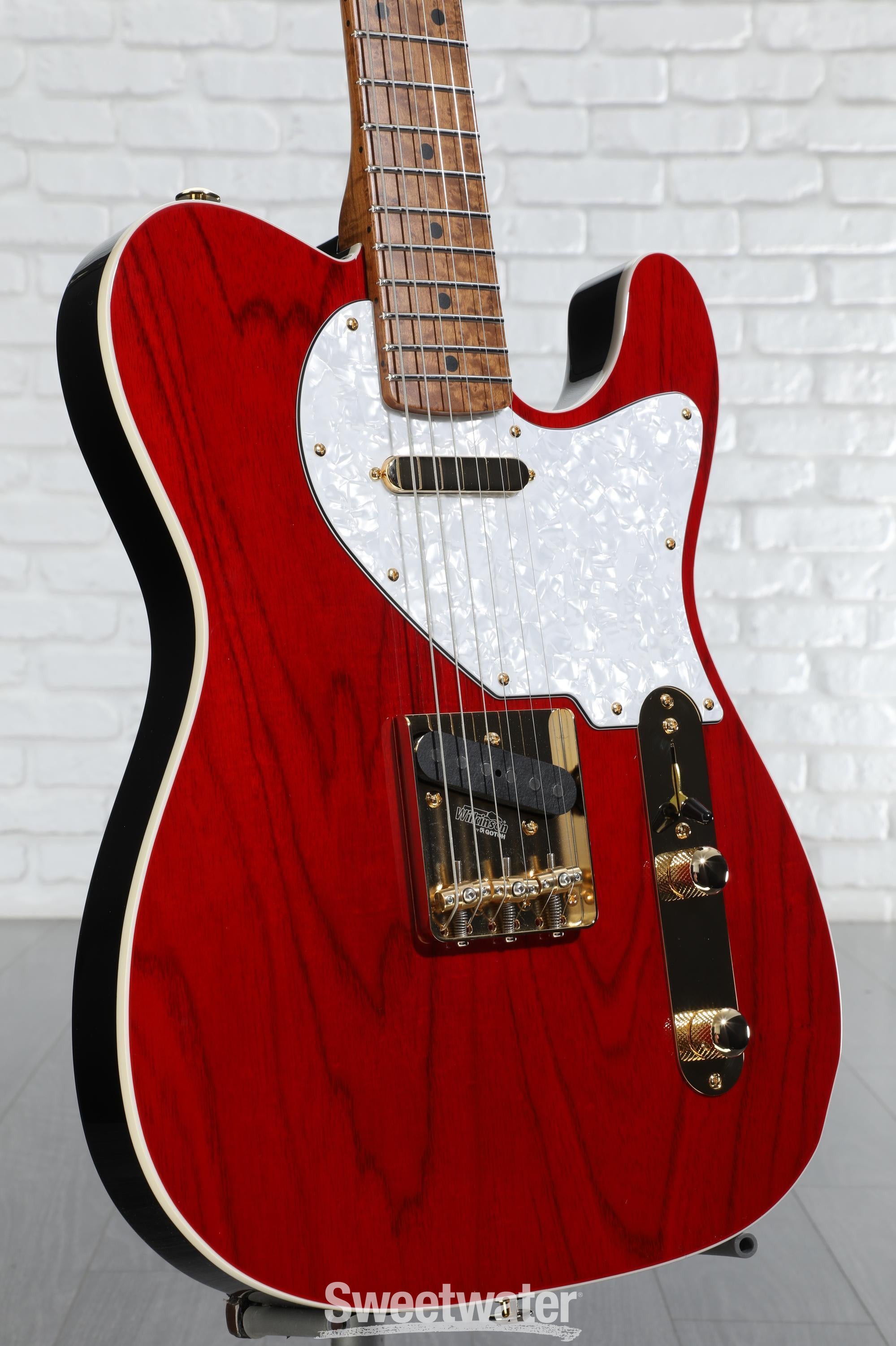 Suhr Custom Standard T Electric Guitar - Trans Red | Sweetwater