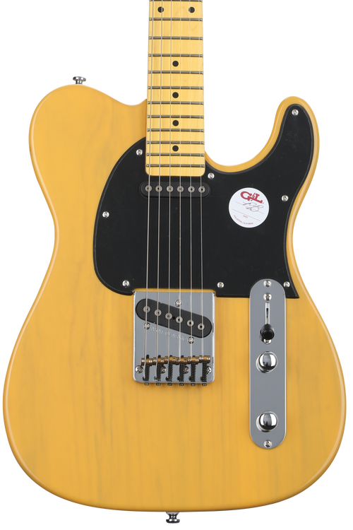 G&L Tribute ASAT Classic Electric Guitar - Butterscotch, Sweetwater  Exclusive