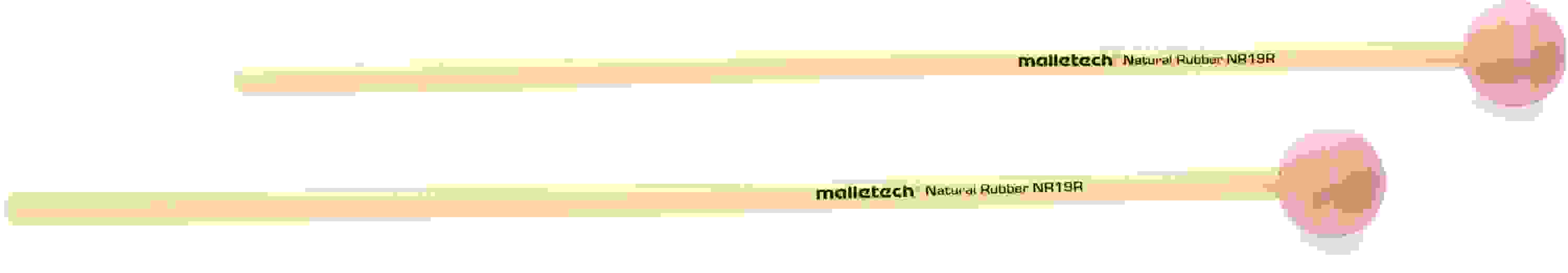 Malletech NR19R Natural Rubber Series Xylophone Mallets - Hard - Rattan ...