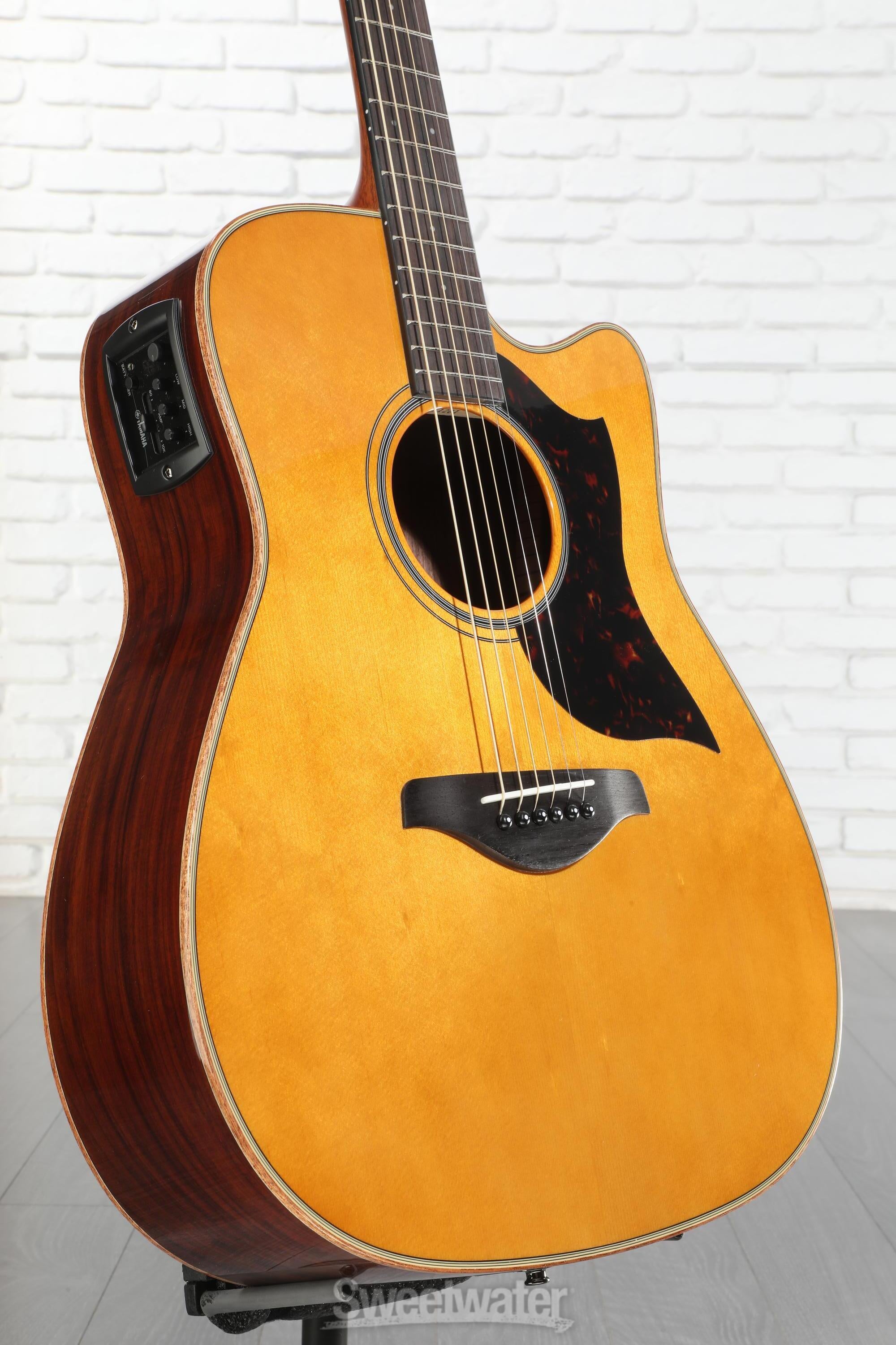 YAMAHA エレアコ＜A1R Natural トラッドウェスタンカッタウェイ＞ Yamaha A1R Acoustic-electric Guitar - Vintage Natural