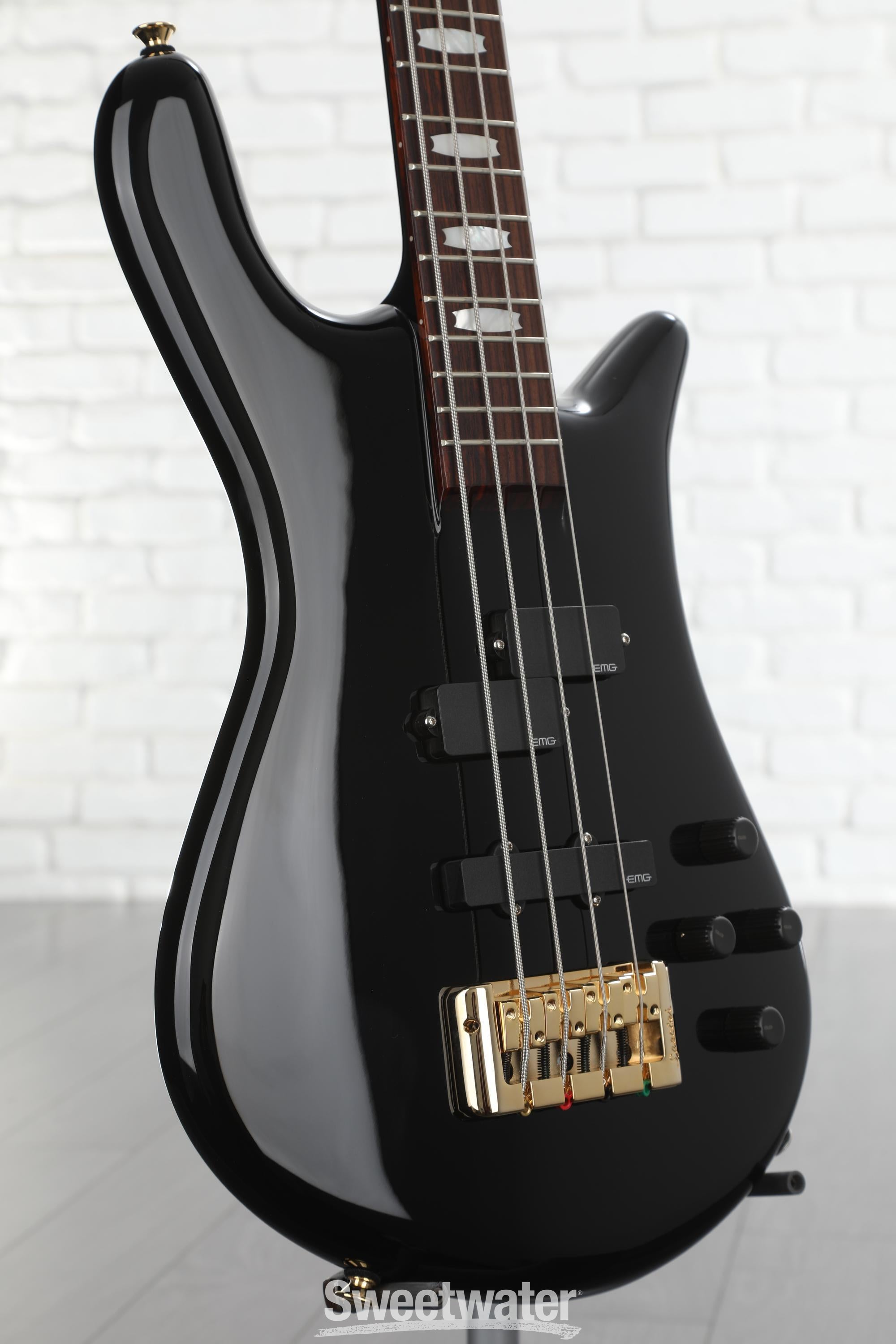 Spector Euro 4 Classic Bass Guitar - Solid Black