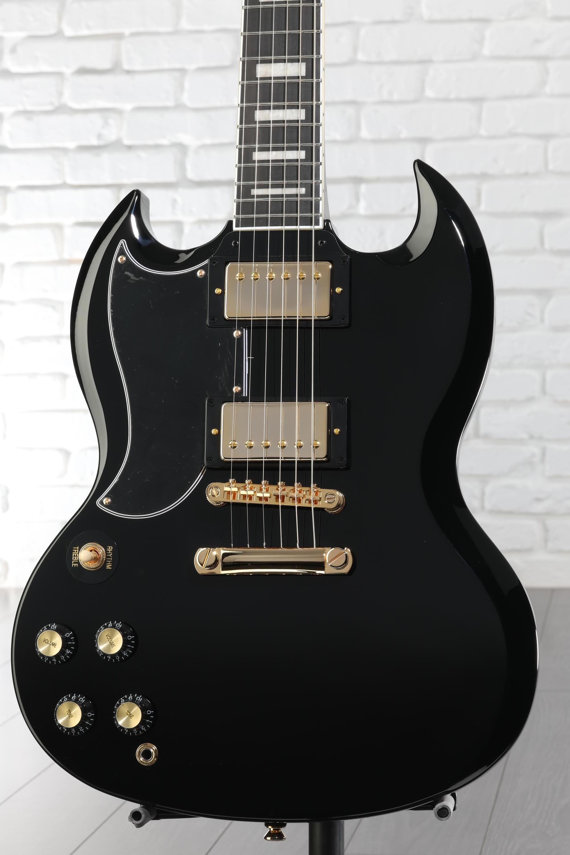 Epiphone SG Custom Left-handed Electric Guitar - Ebony | Sweetwater