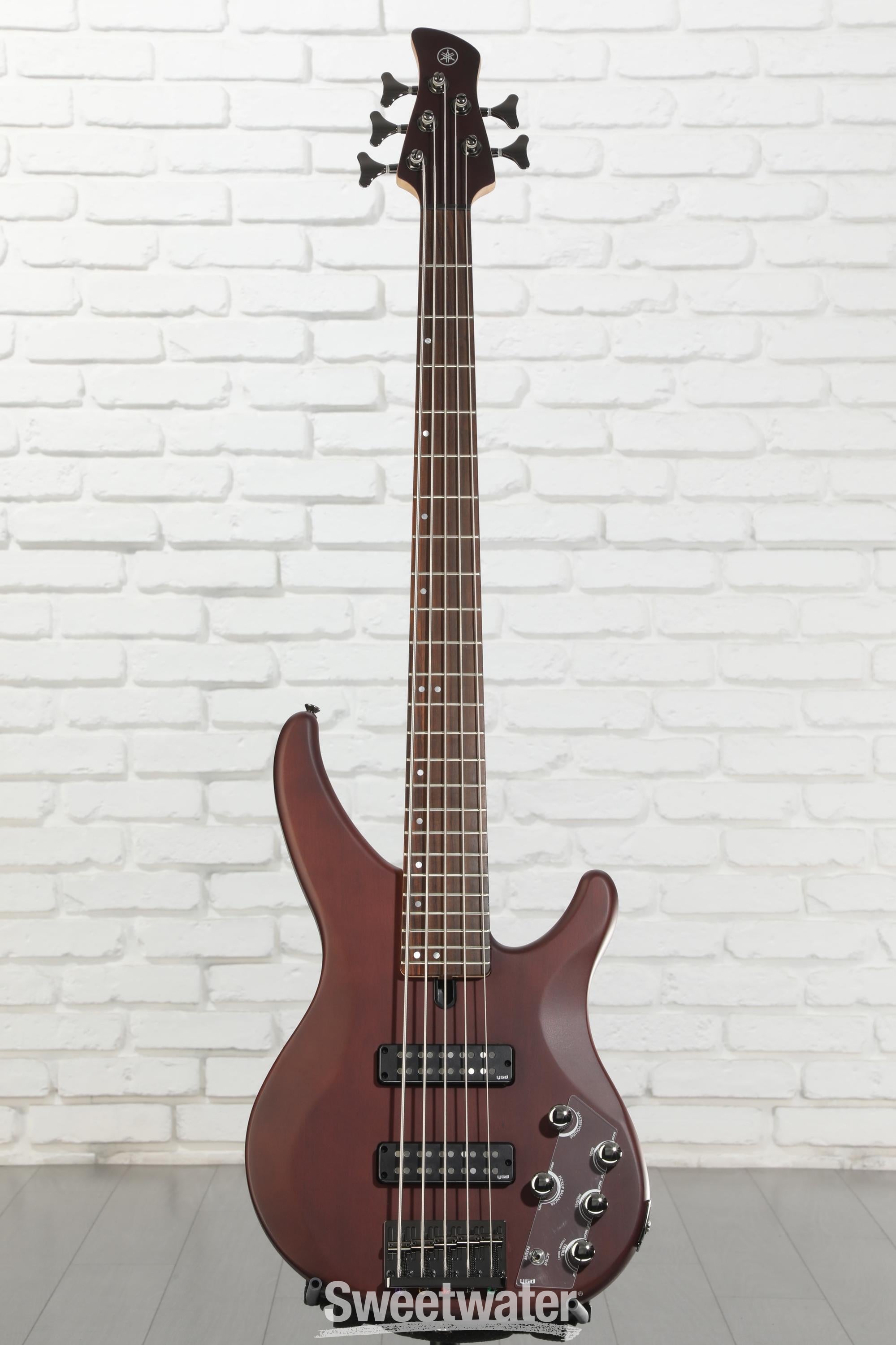 Yamaha TRBX505 5-string Bass Guitar - Translucent Brown | Sweetwater