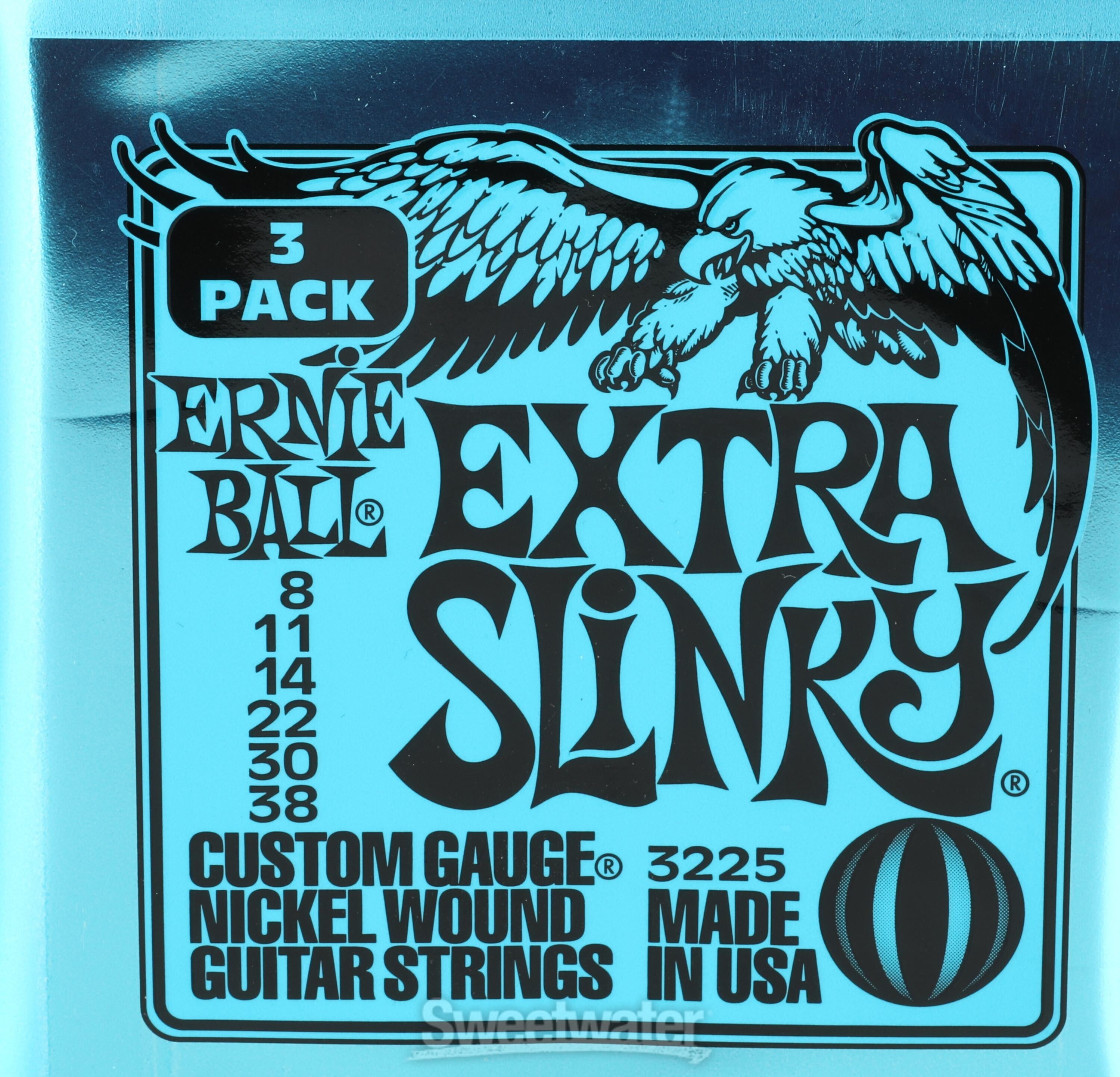 Ernie Ball 3225 Extra Slinky Nickel Wound Electric Guitar Strings