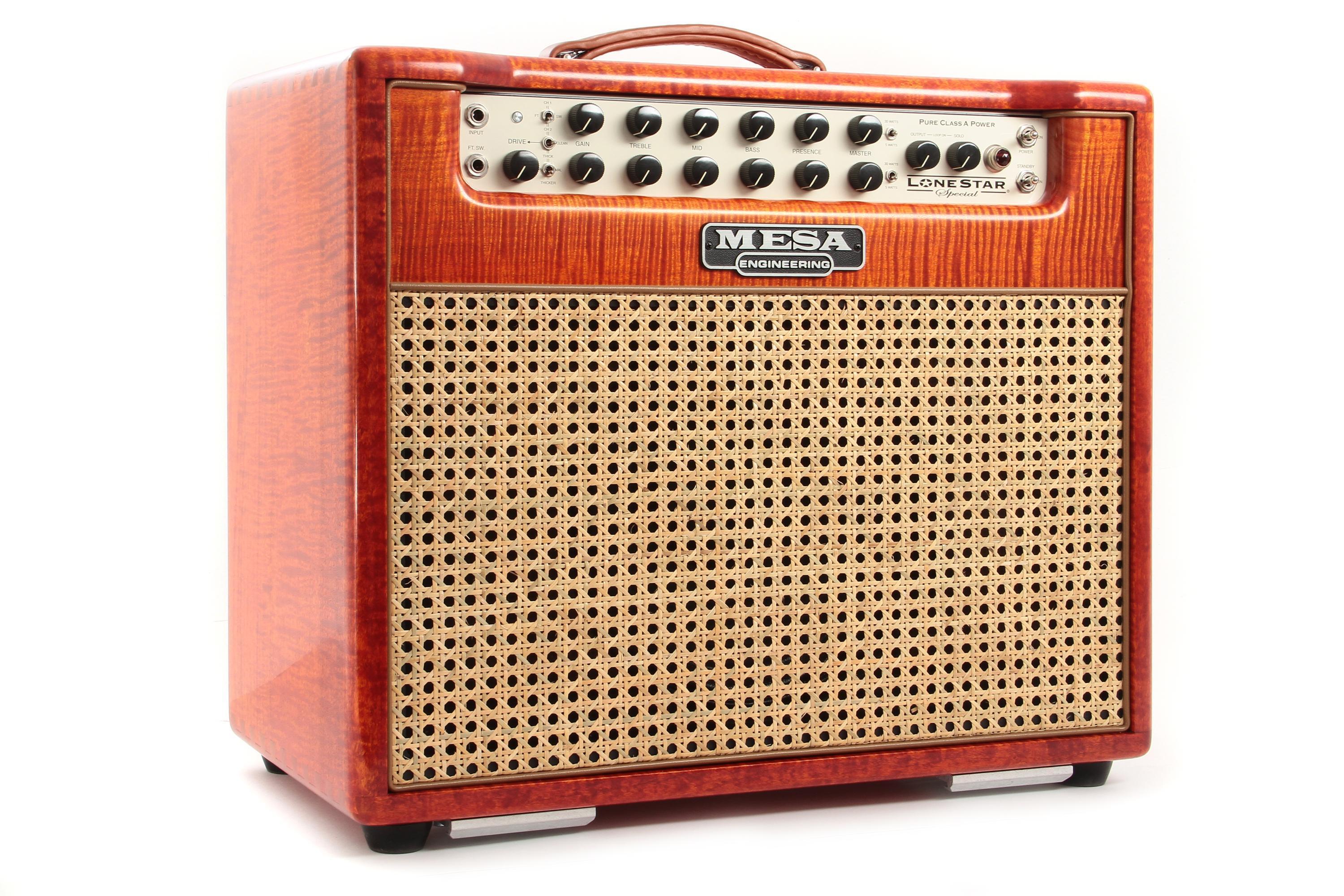 Mesa/Boogie Lone Star Special 1x12 Private Reserve Combo - Flame Maple  Orange Wicker Grill