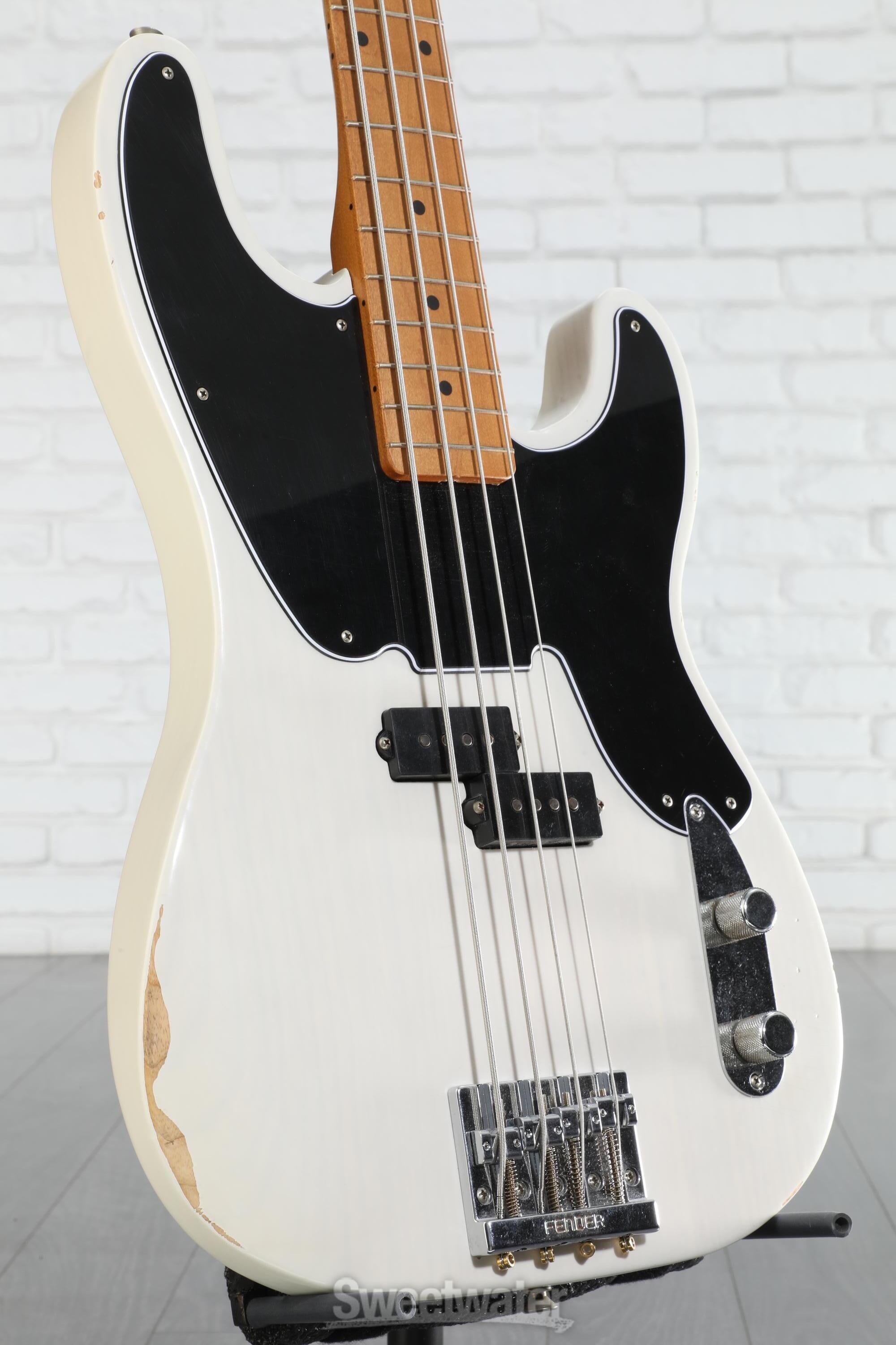 Fender Mike Dirnt Road Worn Precision Bass - White Blonde