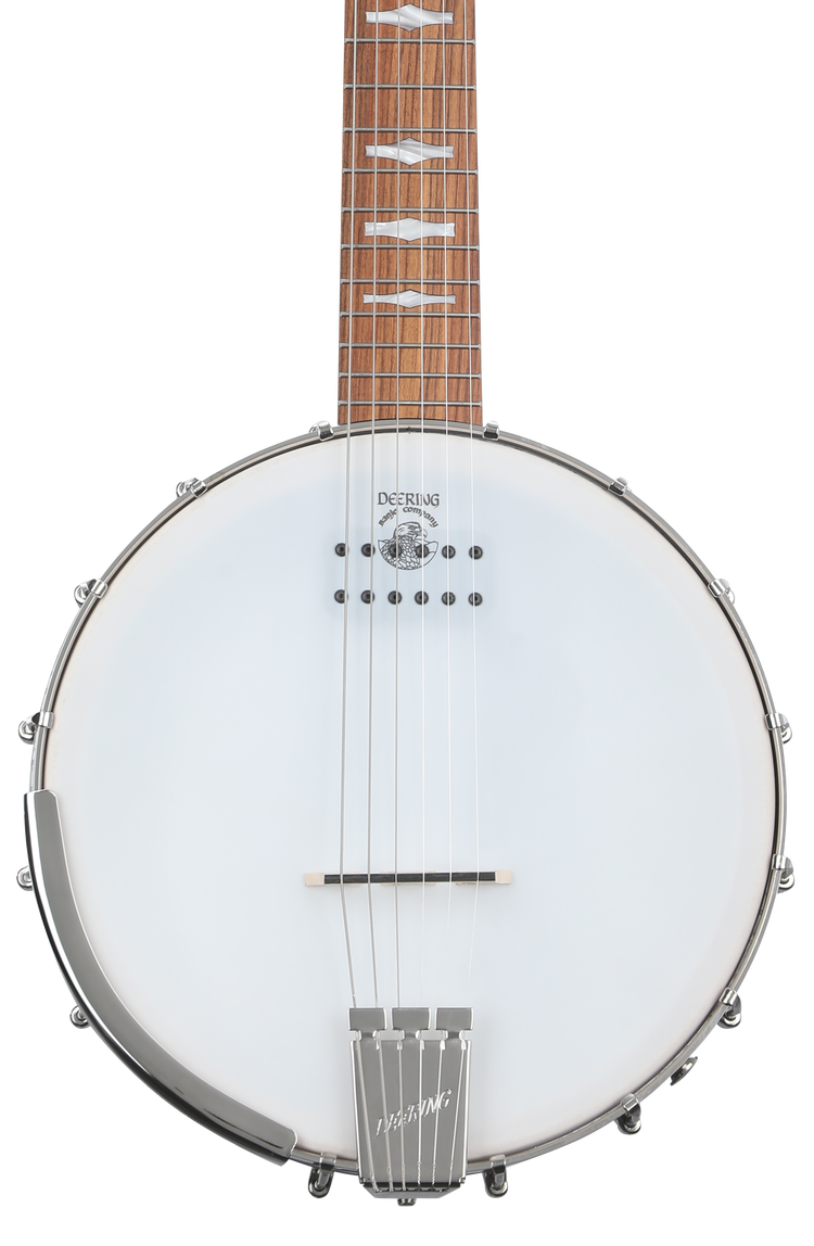 Deering Goodtime Six Acoustic-electric Open-back 6-string Banjo - Natural Maple