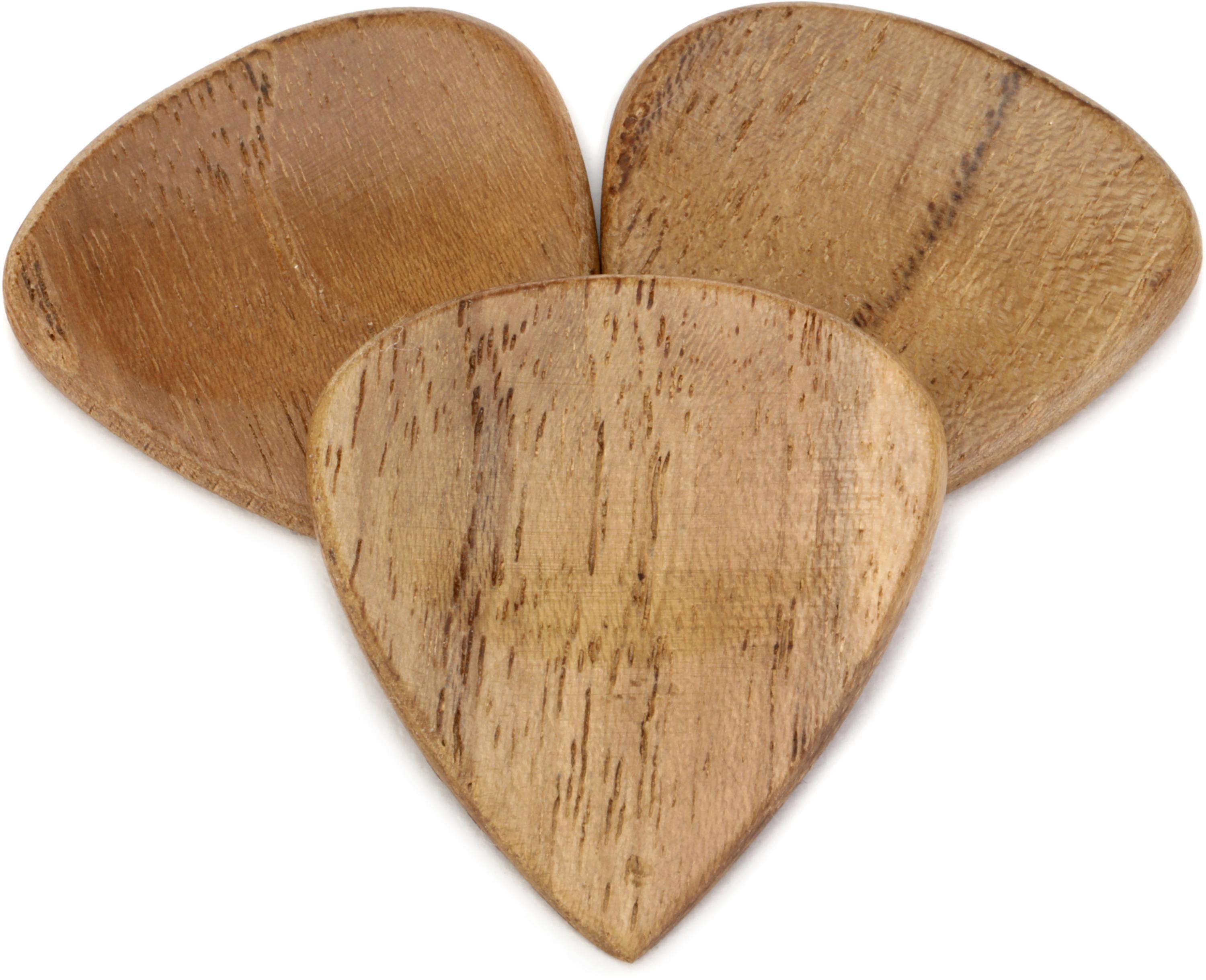 Photo of Clayton Exotics Dark Wood Guitar Picks - 3-pack