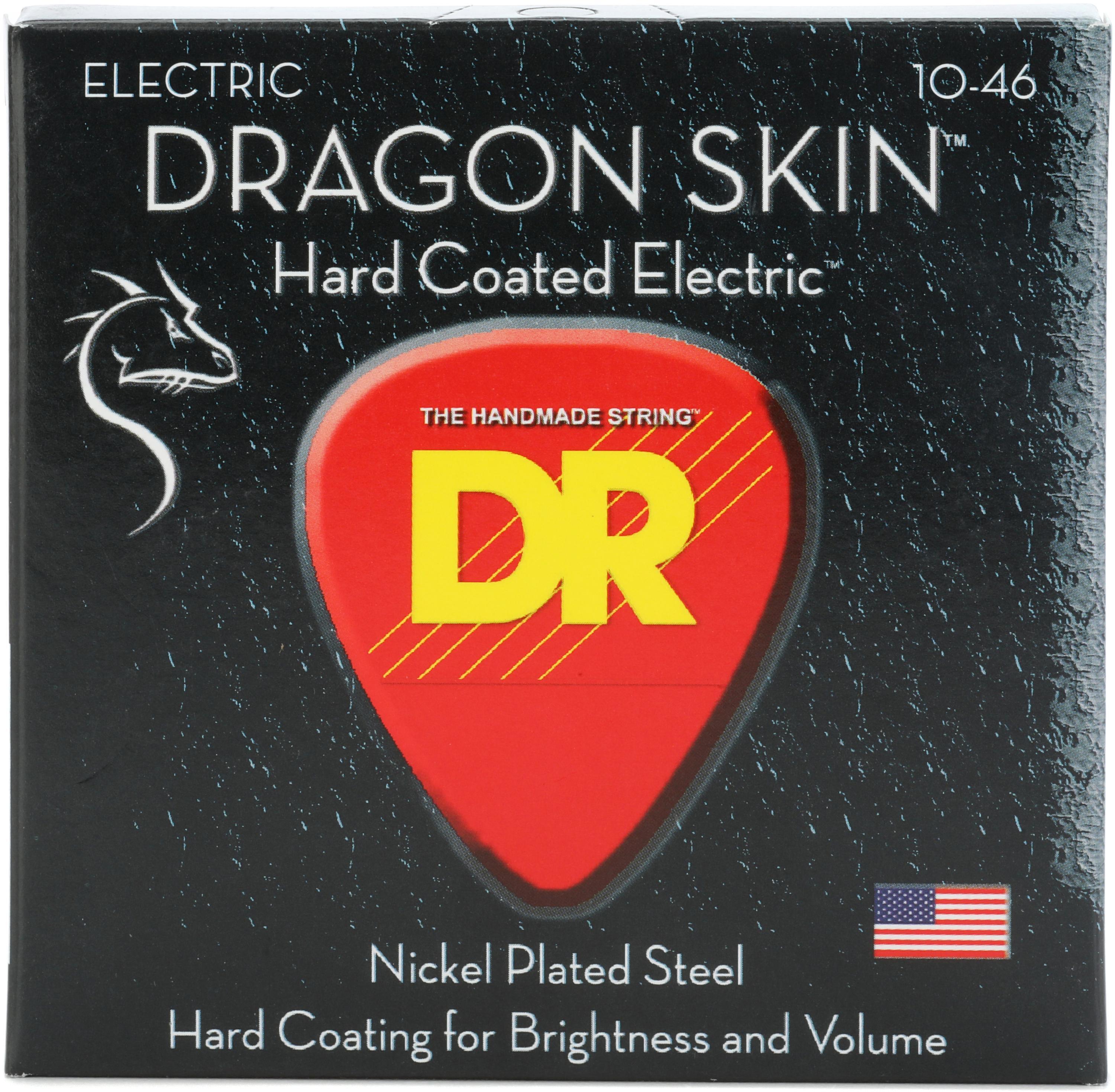 Bundled Item: DR Strings DSE-10 Dragon Skin K3 Coated Electric Guitar Strings - .010-.046 Medium