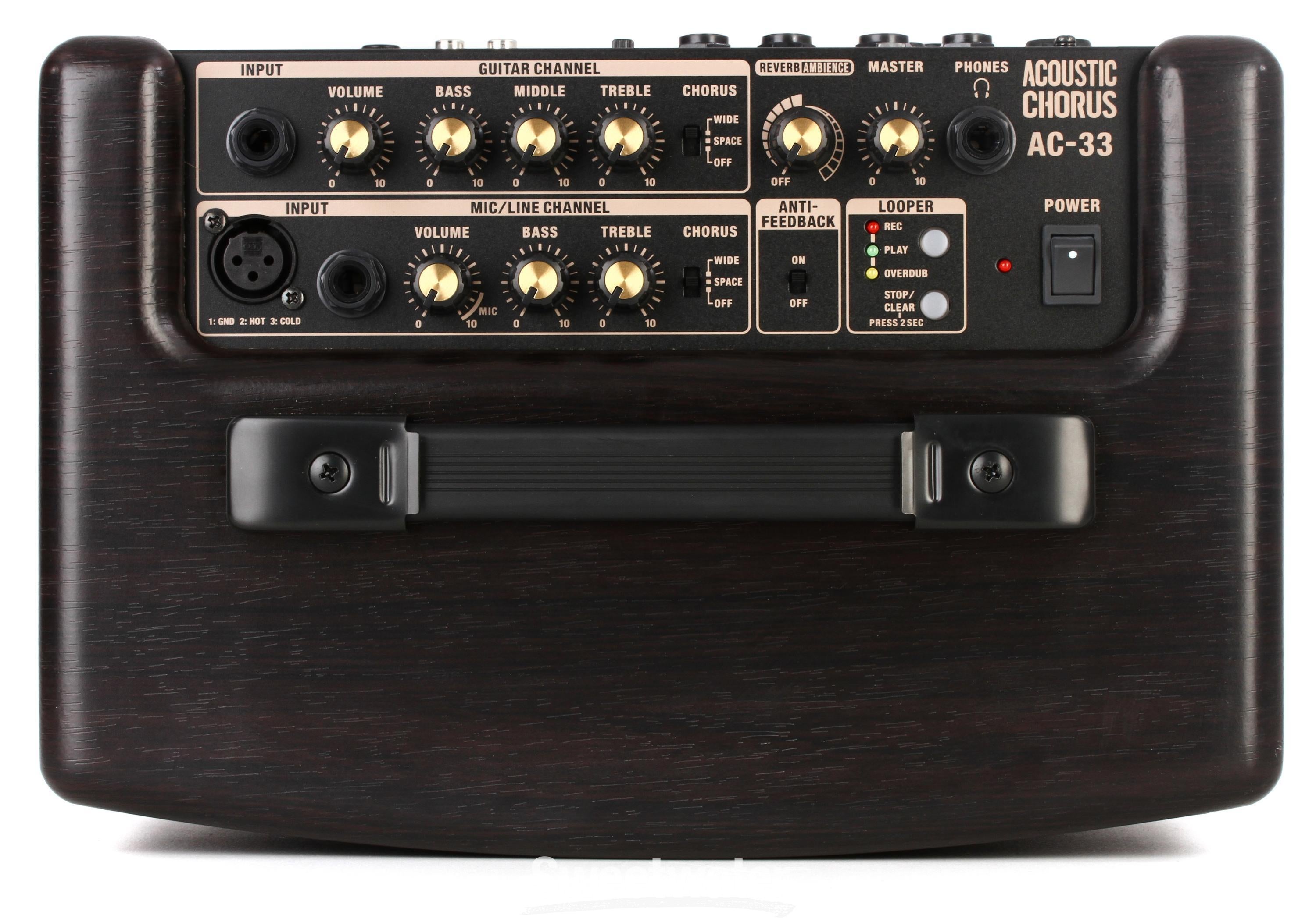 Roland AC-33 30-watt Battery Powered Portable Acoustic Amp - Rosewood