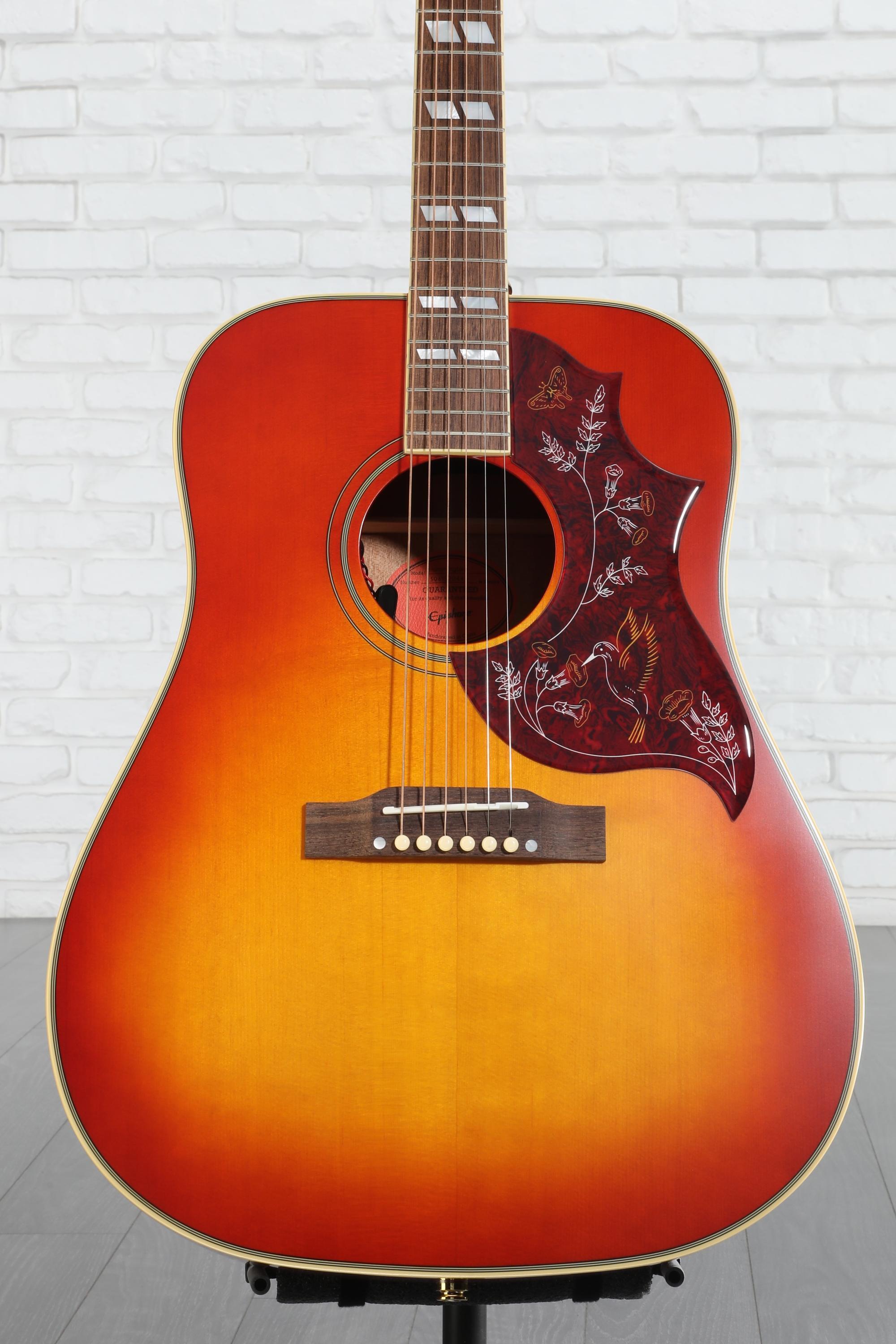 Epiphone Hummingbird Acoustic Guitar - Aged Cherry Sunburst Gloss