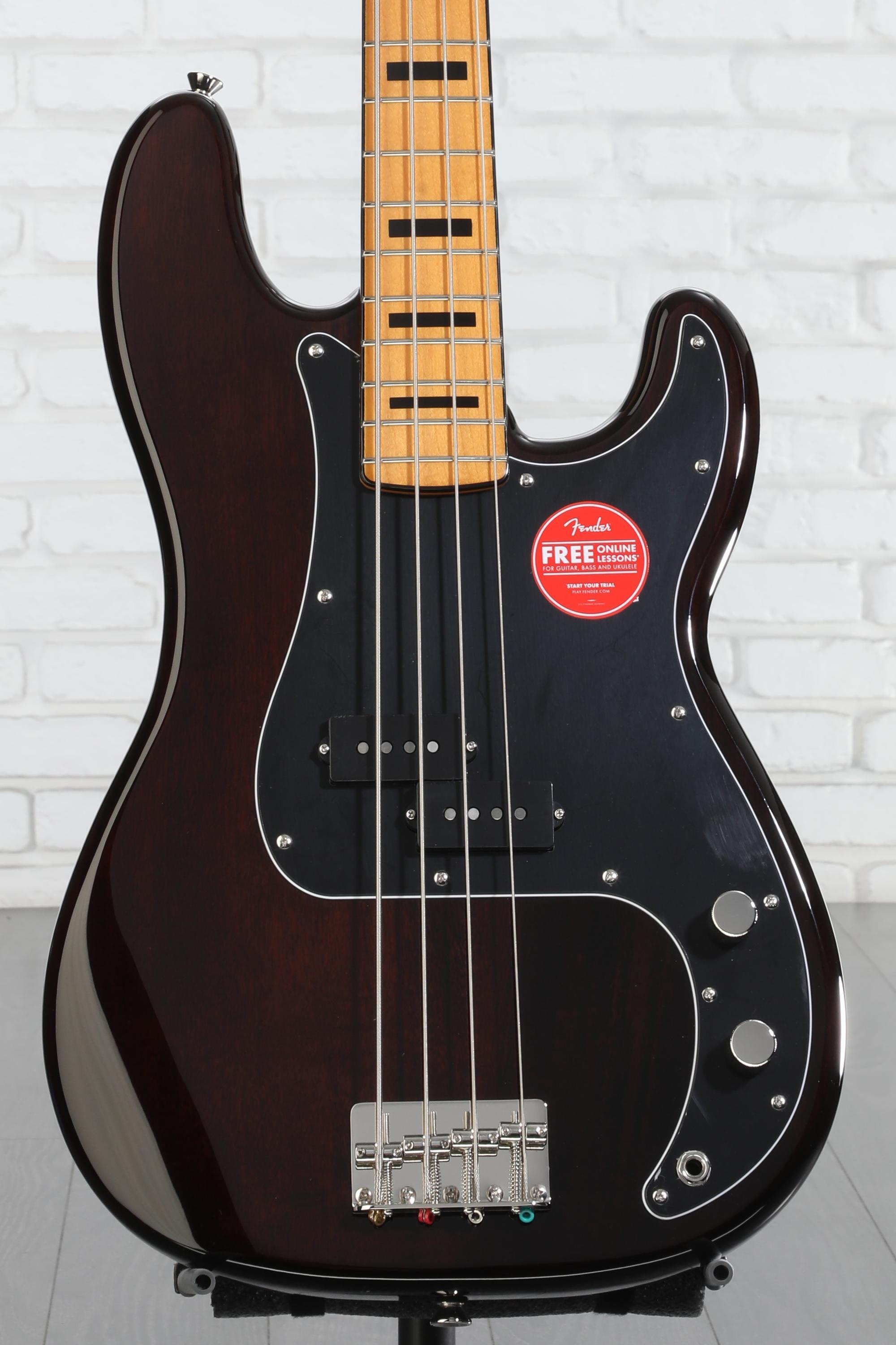 Squier Classic Vibe ‘70s Precision Bass Squier Classic Vibe '70s Precision Bass - Walnut | Sweetwater
