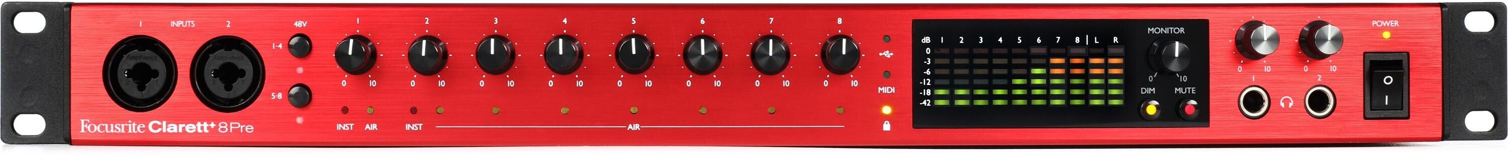 Interface De Audio Clarett 4 Pre Usb+ 8 Canales Usb C - Baires Rocks