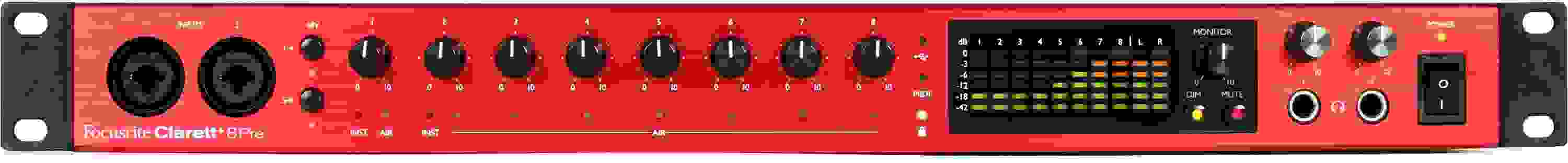 Focusrite Clarett+ 8Pre USB-C Audio Interface