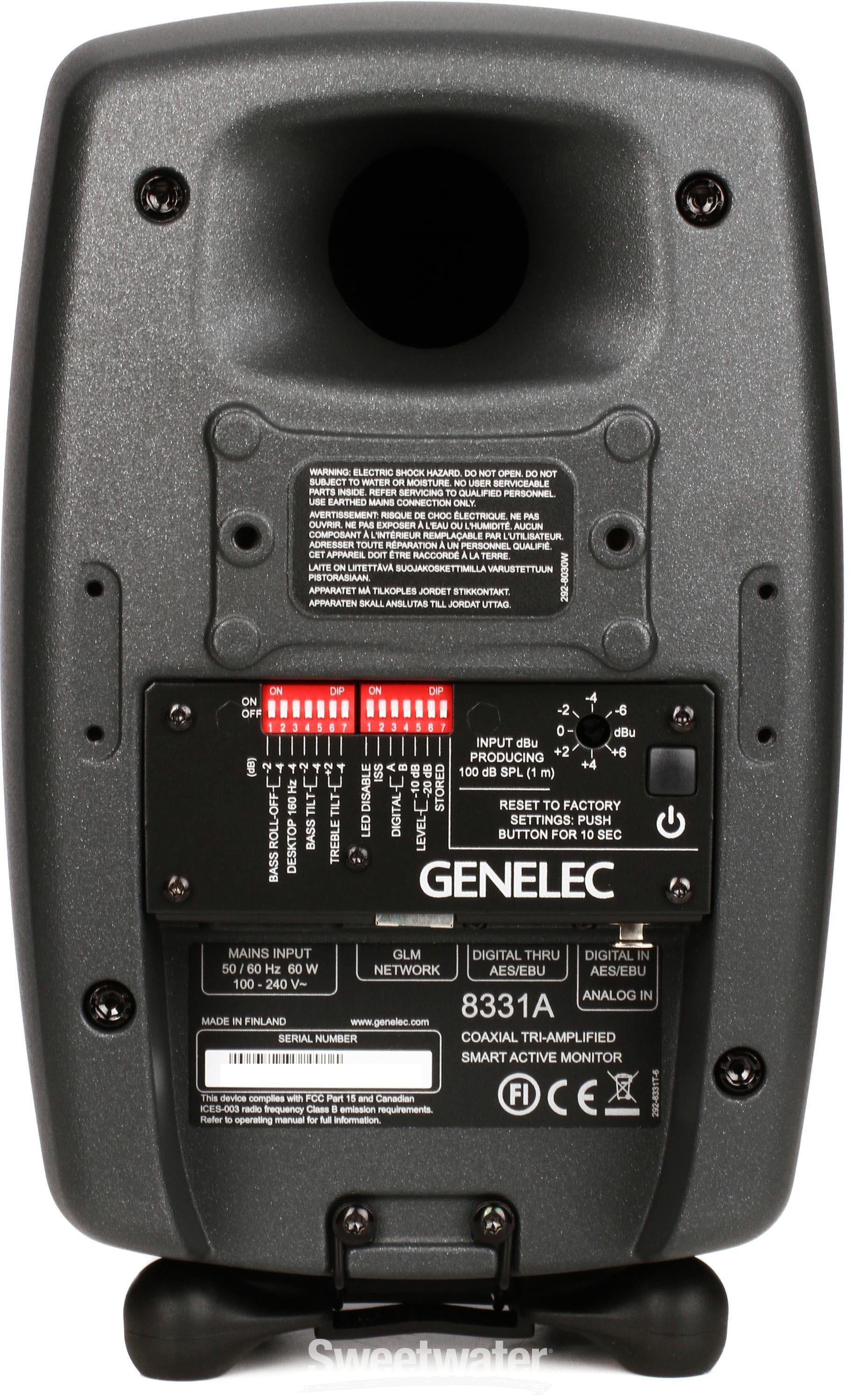 Genelec 8331 SAM 3 way Coaxial Powered Studio Monitor Sweetwater