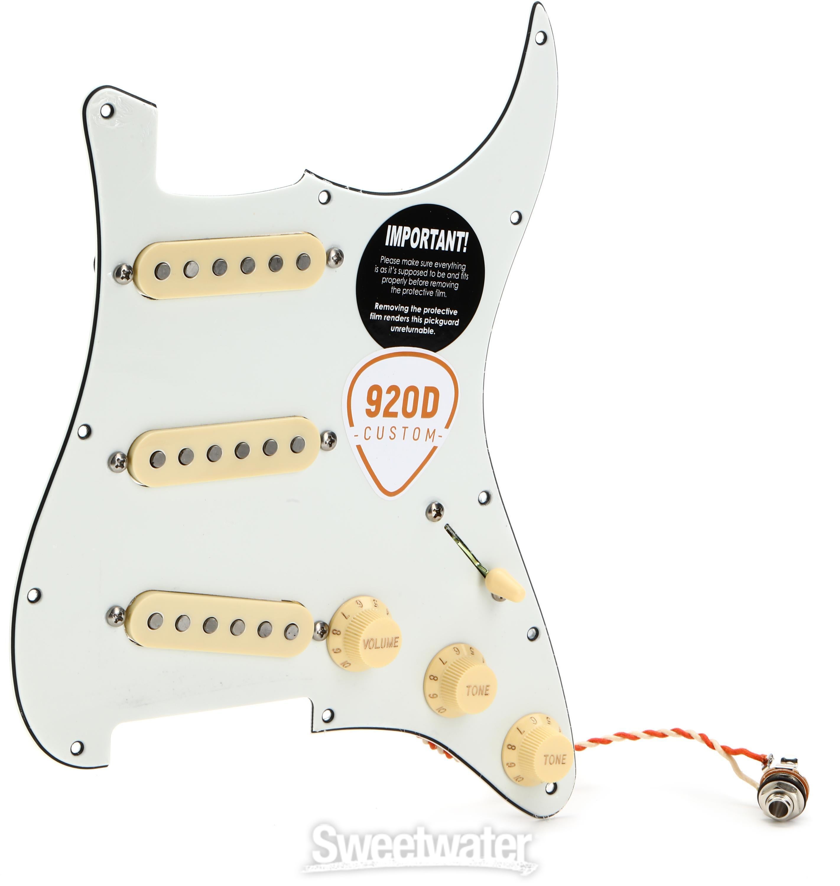 Texas Vintage Loaded Stratocaster Pickguard - Parchment/Aged White