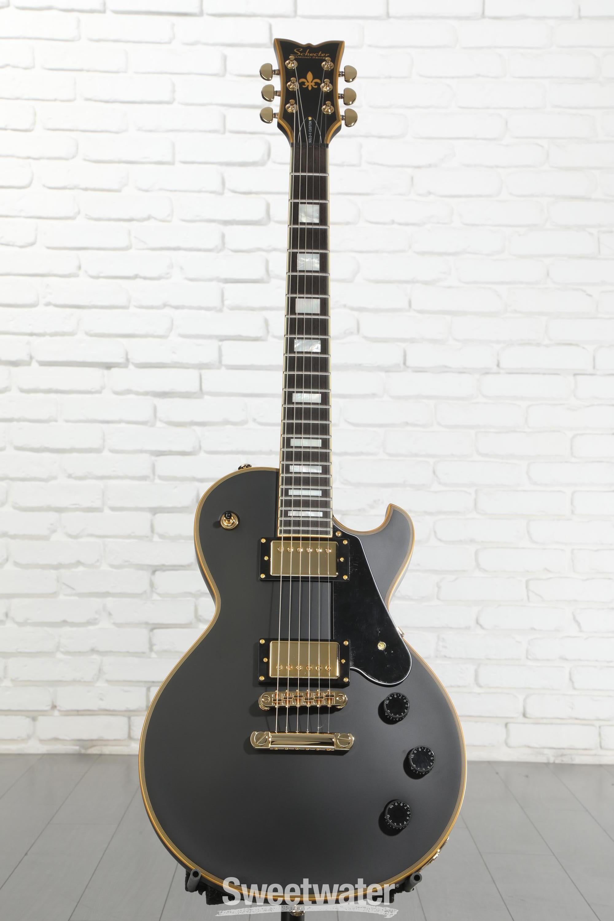 Schecter Solo-II Custom Electric Guitar - Aged Black Satin