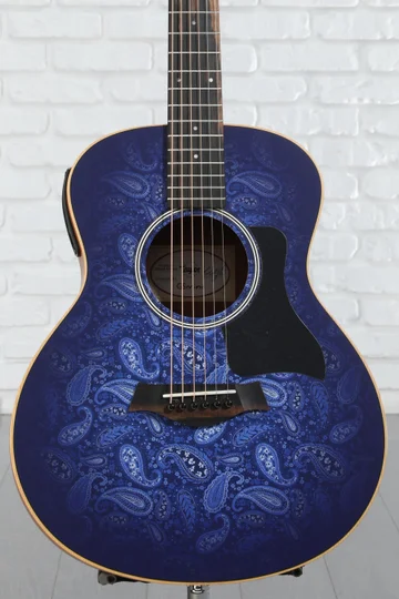 Taylor GS Mini-e Special Edition Acoustic-electric Guitar - Moonrise Blue Paisley
