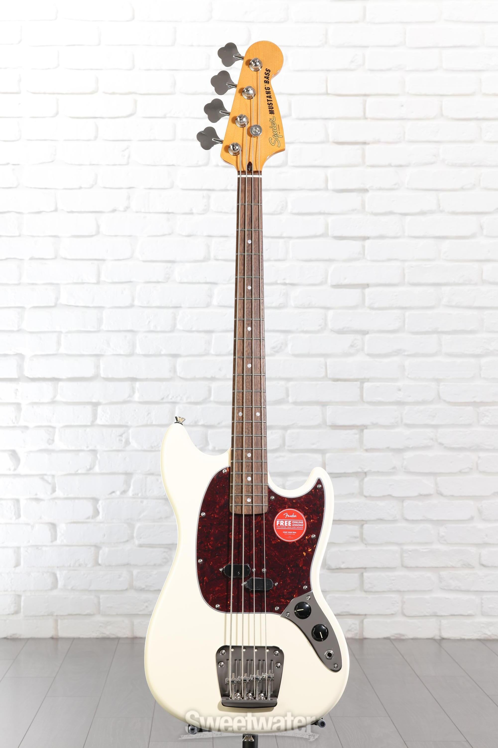 ベース Squier Classic Vibe 60s Mustang Bass Squier Classic Vibe '60s Mustang Bass - Olympic White | Sweetwater