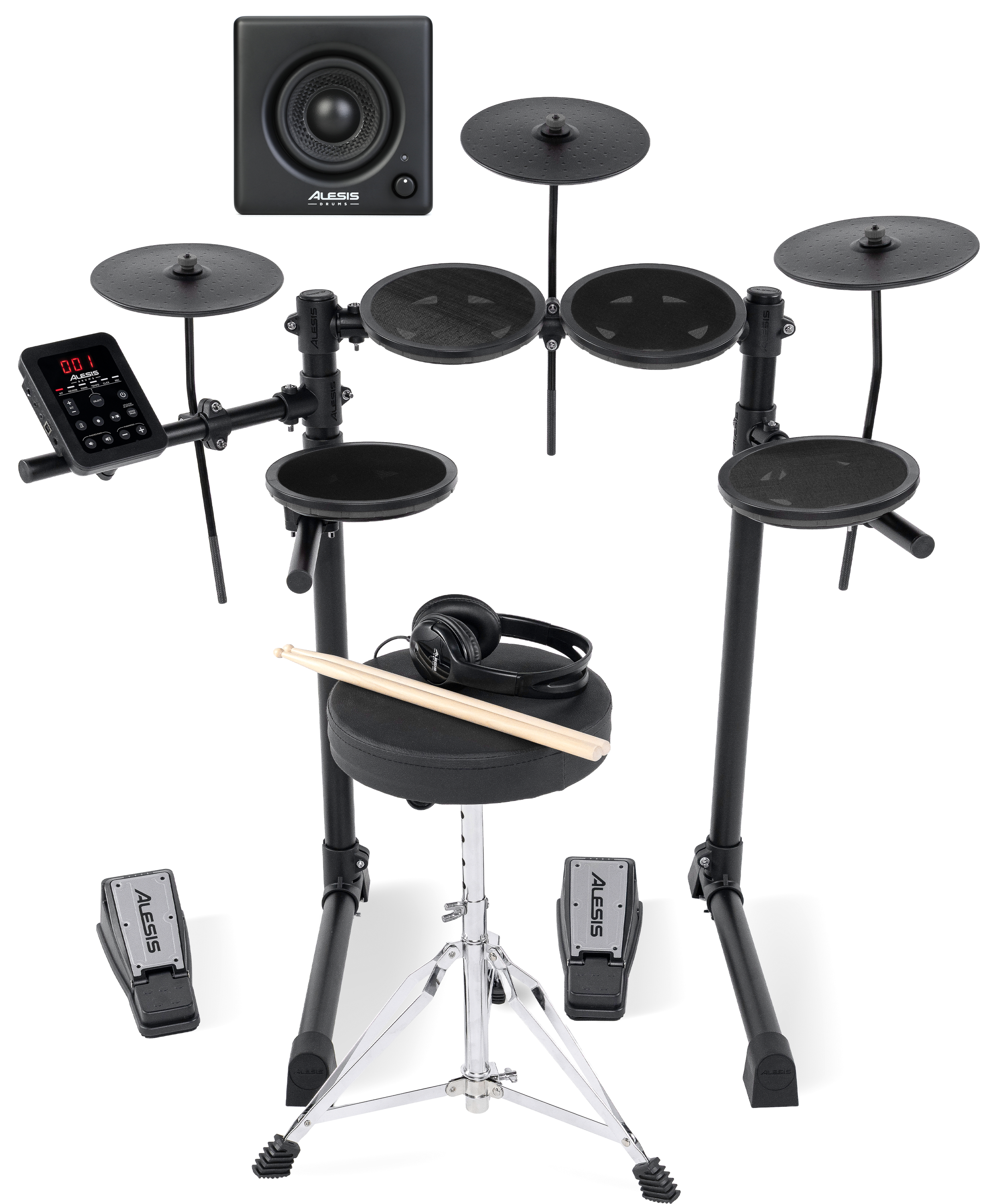 中古品 ALESIS 電子ドラム TURBO DRUM MODULE Alesis Turbo X Electronic Drum Set with Monitor - Sweetwater Exclusive