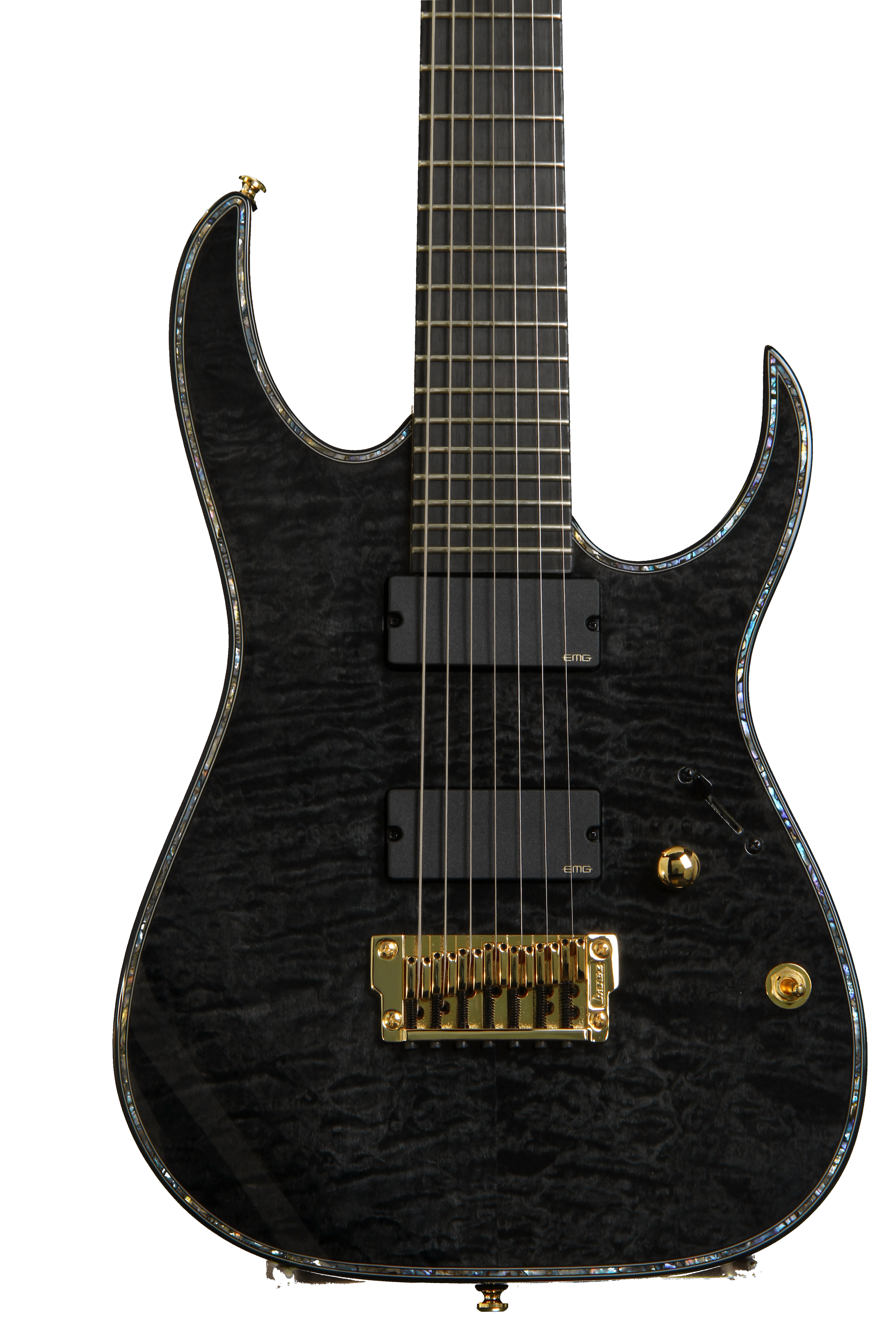 Ibanez Iron Label RG7 Exotic Wood Edition - Transparent Gray