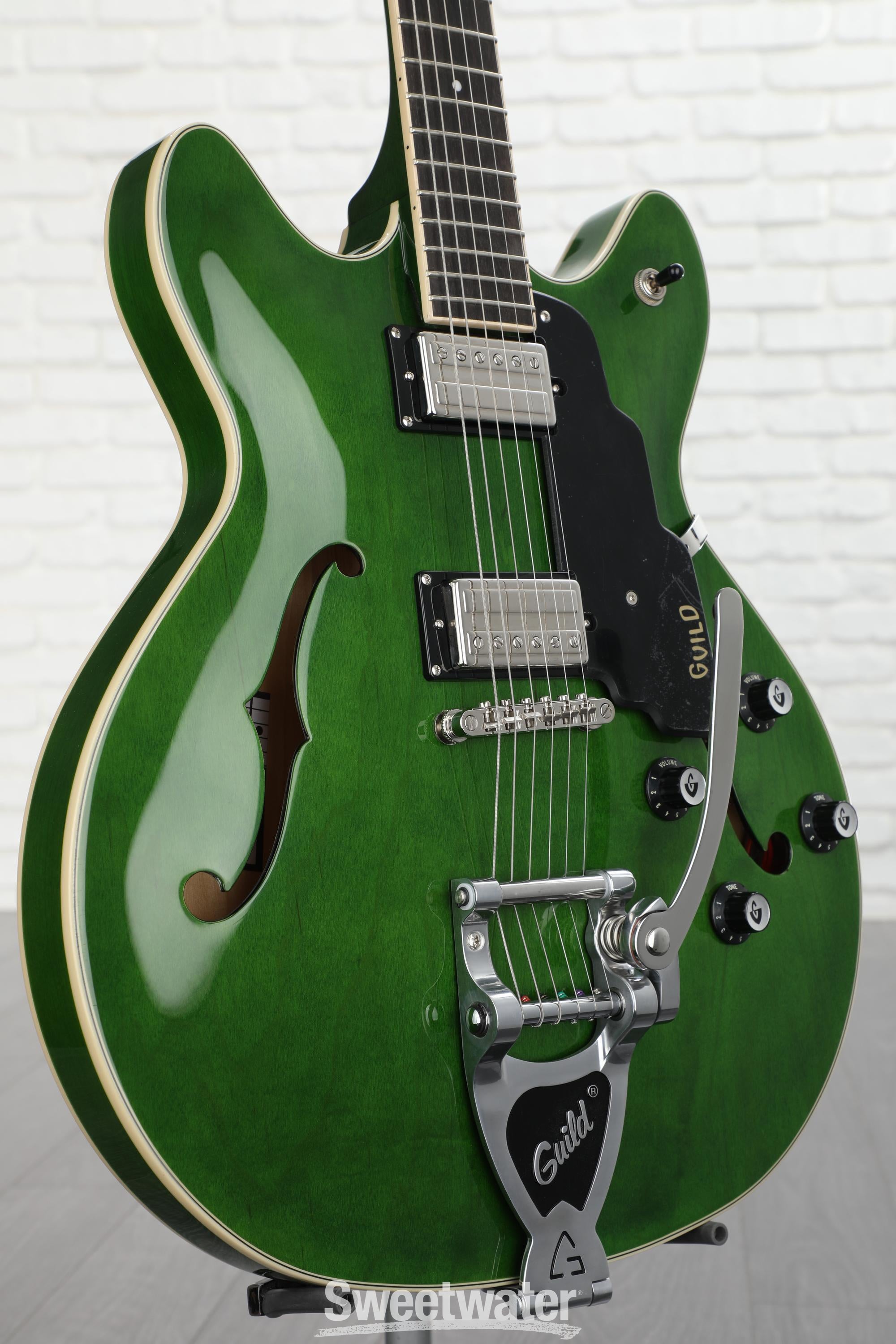 Guild Starfire I DC Electric Guitar - Emerald Green with Guild Vibrato  Tailpiece