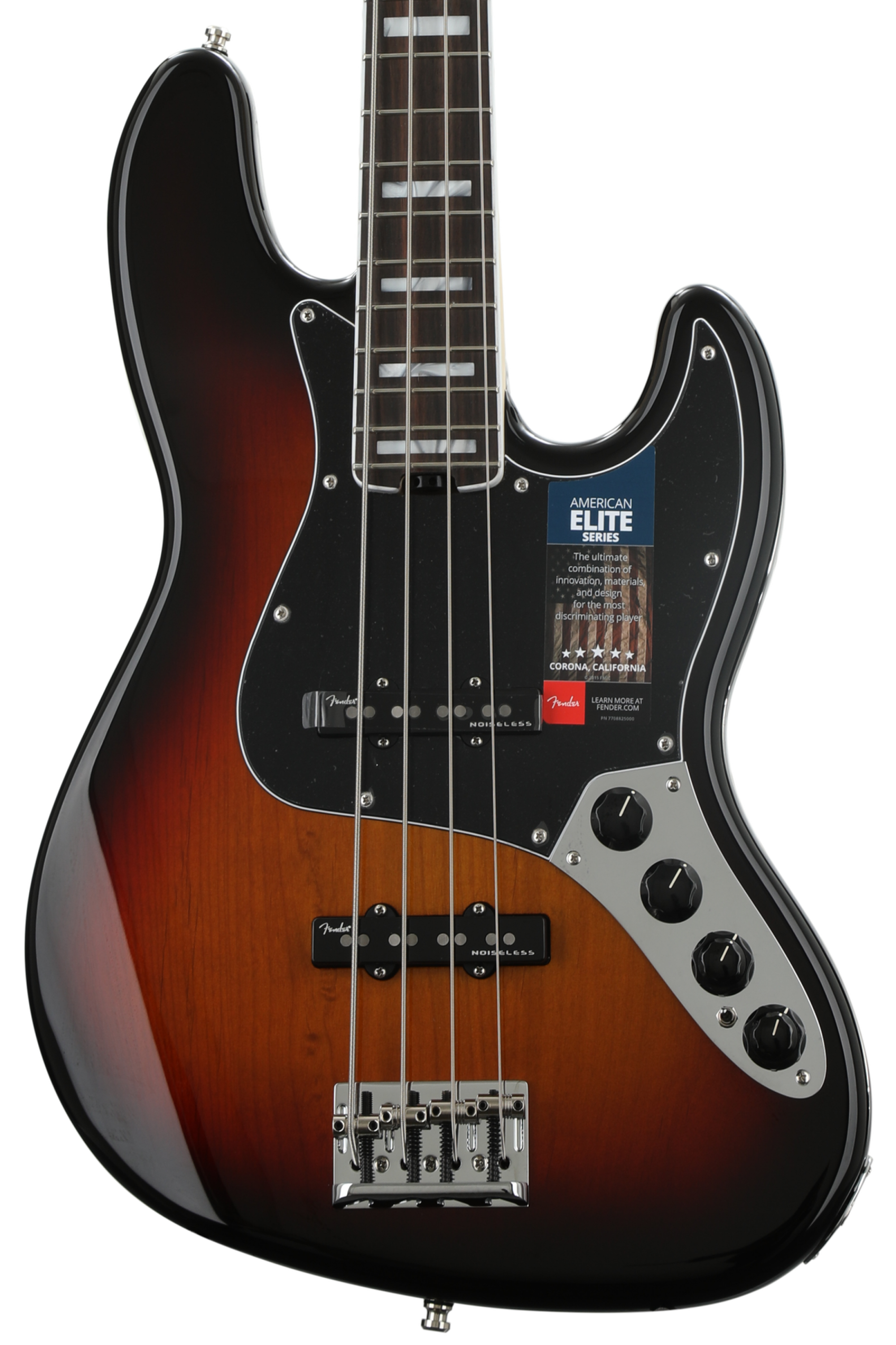 Fender American　elite Bass Fender American Elite Jazz Bass - 3-Color Sunburst w/ Ebony