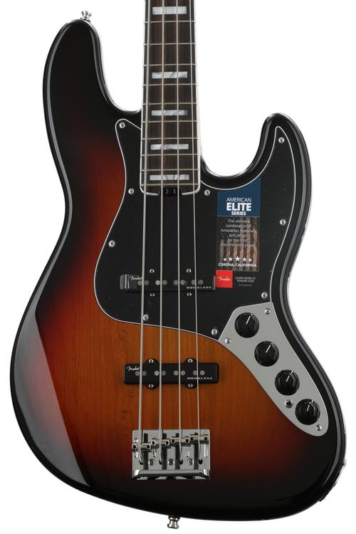 Fender American Elite Jazz Bass - 3-Color Sunburst w/ Ebony