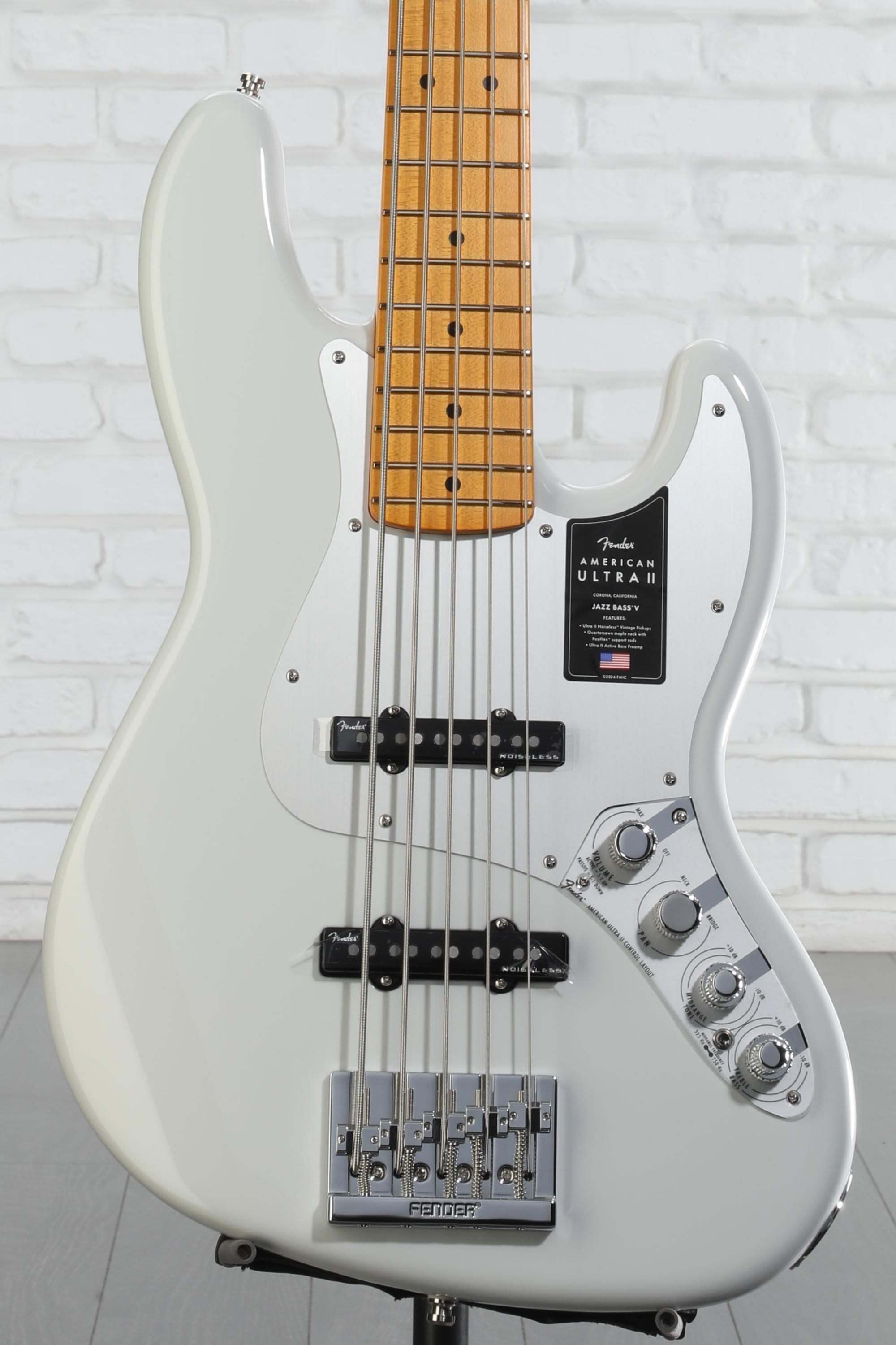 Fender American Ultra II Jazz Bass V - Avalanche, Maple