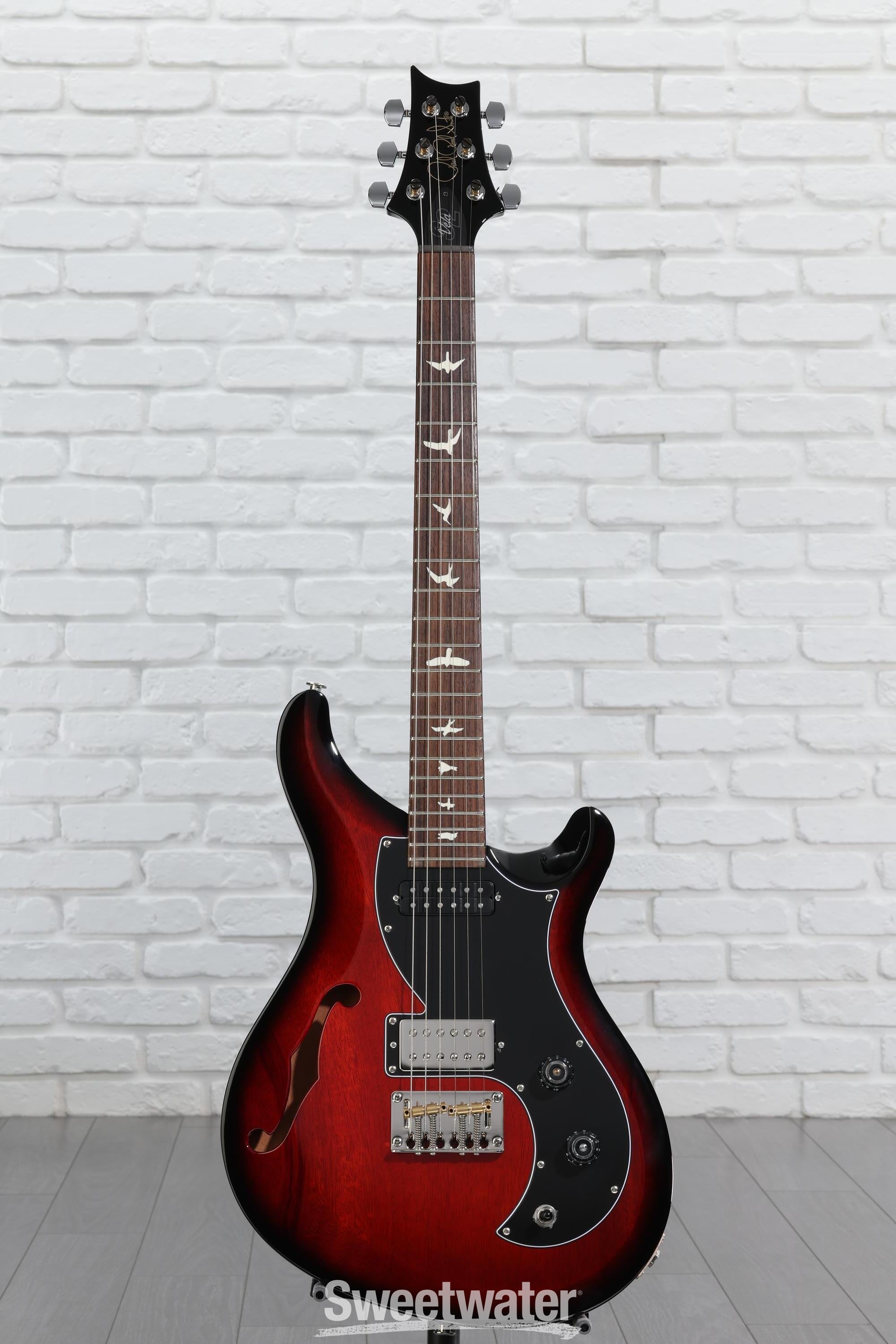 PRS S2 Vela Semi-Hollow Electric Guitar - Scarlet Sunburst