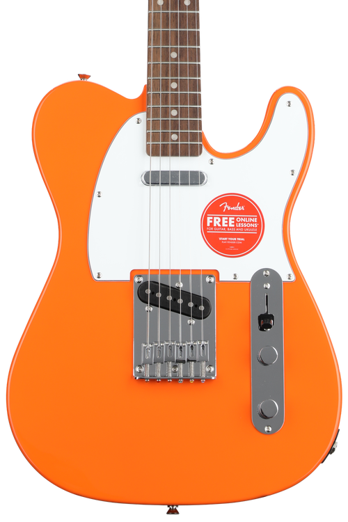 Squier Affinity Series Telecaster - Competition Orange with Indian 