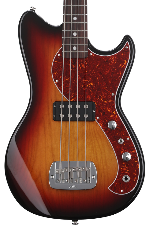 G&L Fullerton Deluxe Fallout Bass Guitar - 3-tone Sunburst