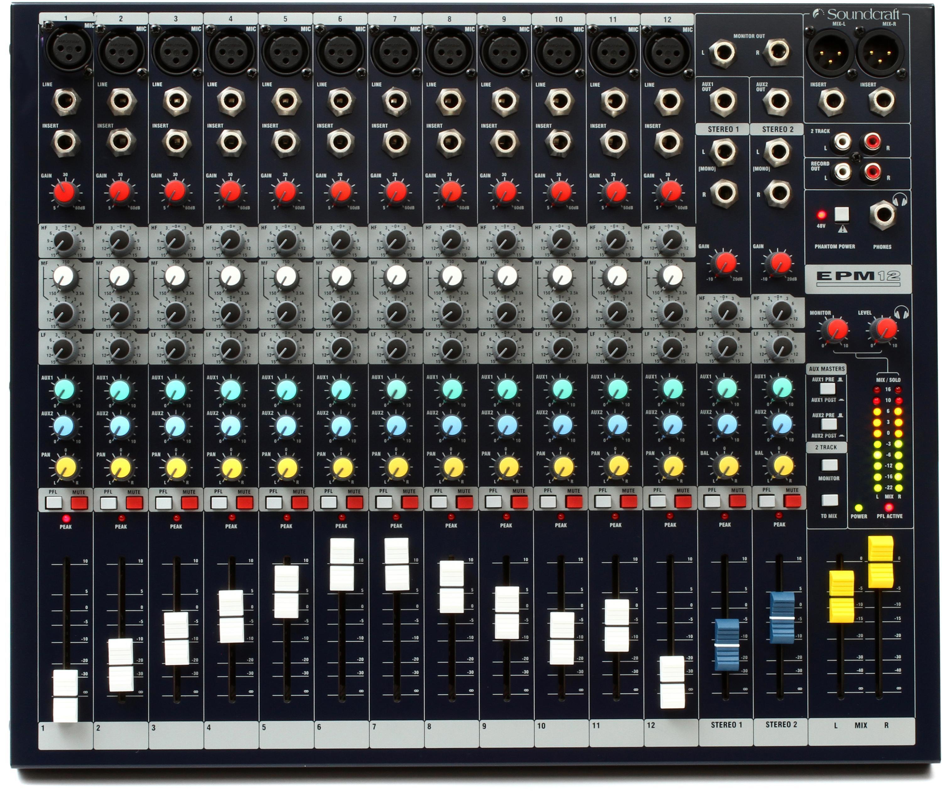 Soundcraft EPM12 14-channel Analog Mixer | Sweetwater