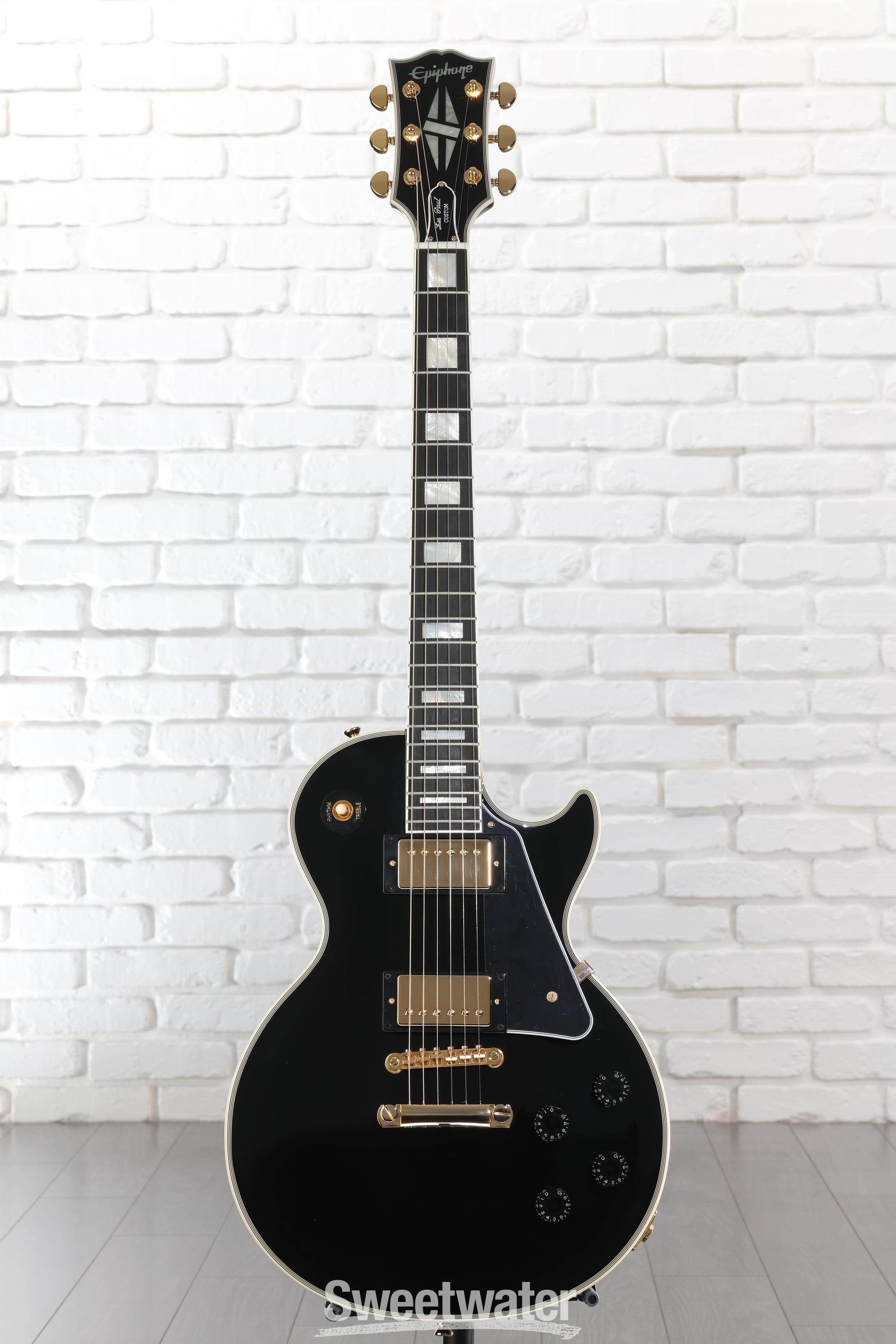 ギター GIBSON Custombucker Epiphone Lespaul Epiphone Inspired by Gibson Custom Les Paul Custom Electric Guitar