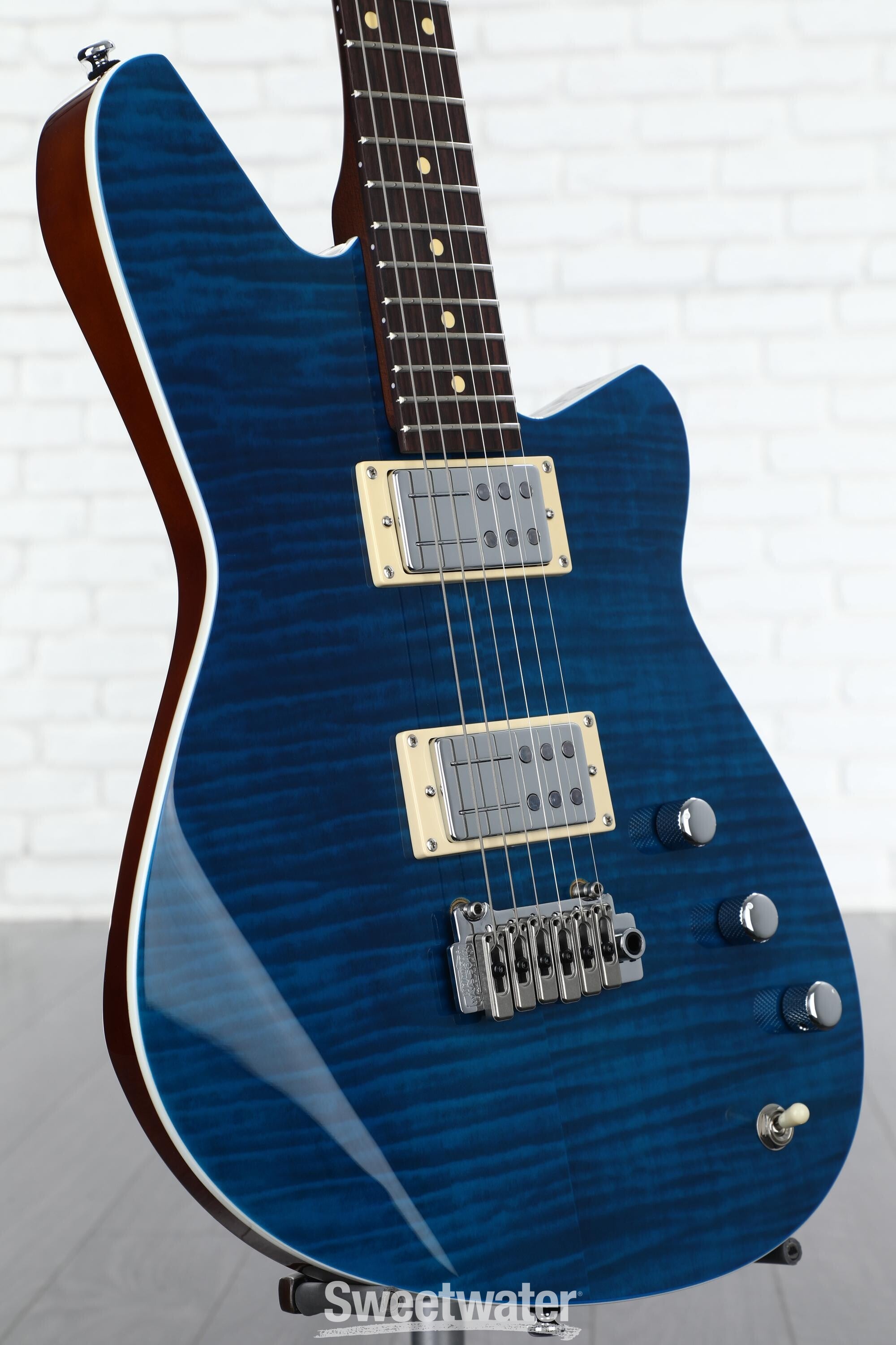 Reverend Kingbolt RA Electric Guitar - Transparent Blue | Sweetwater