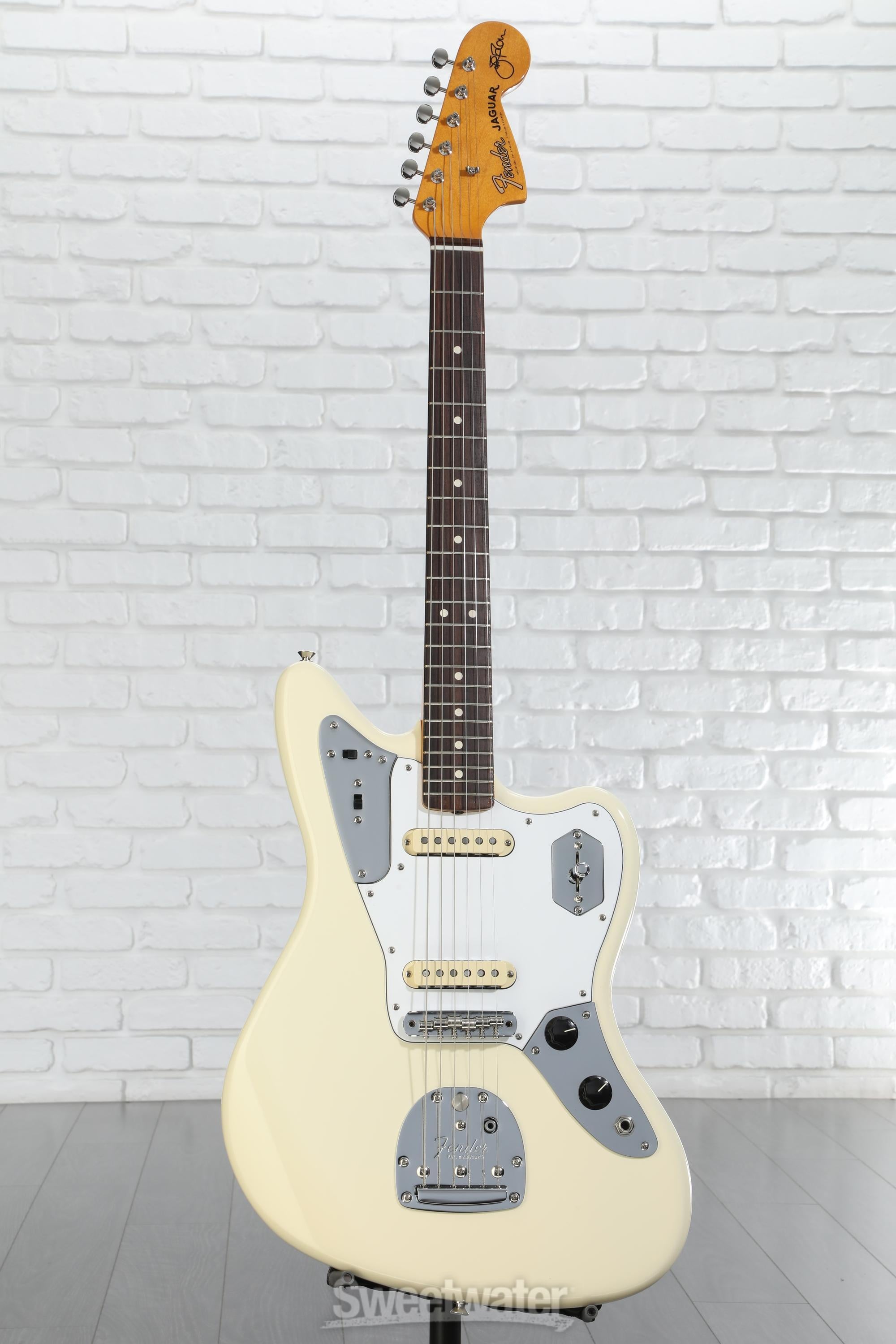 Fender【Johnny Marr】Jaguar Olympic White Fender Johnny Marr Jaguar RW Olympic White w/case – Tone