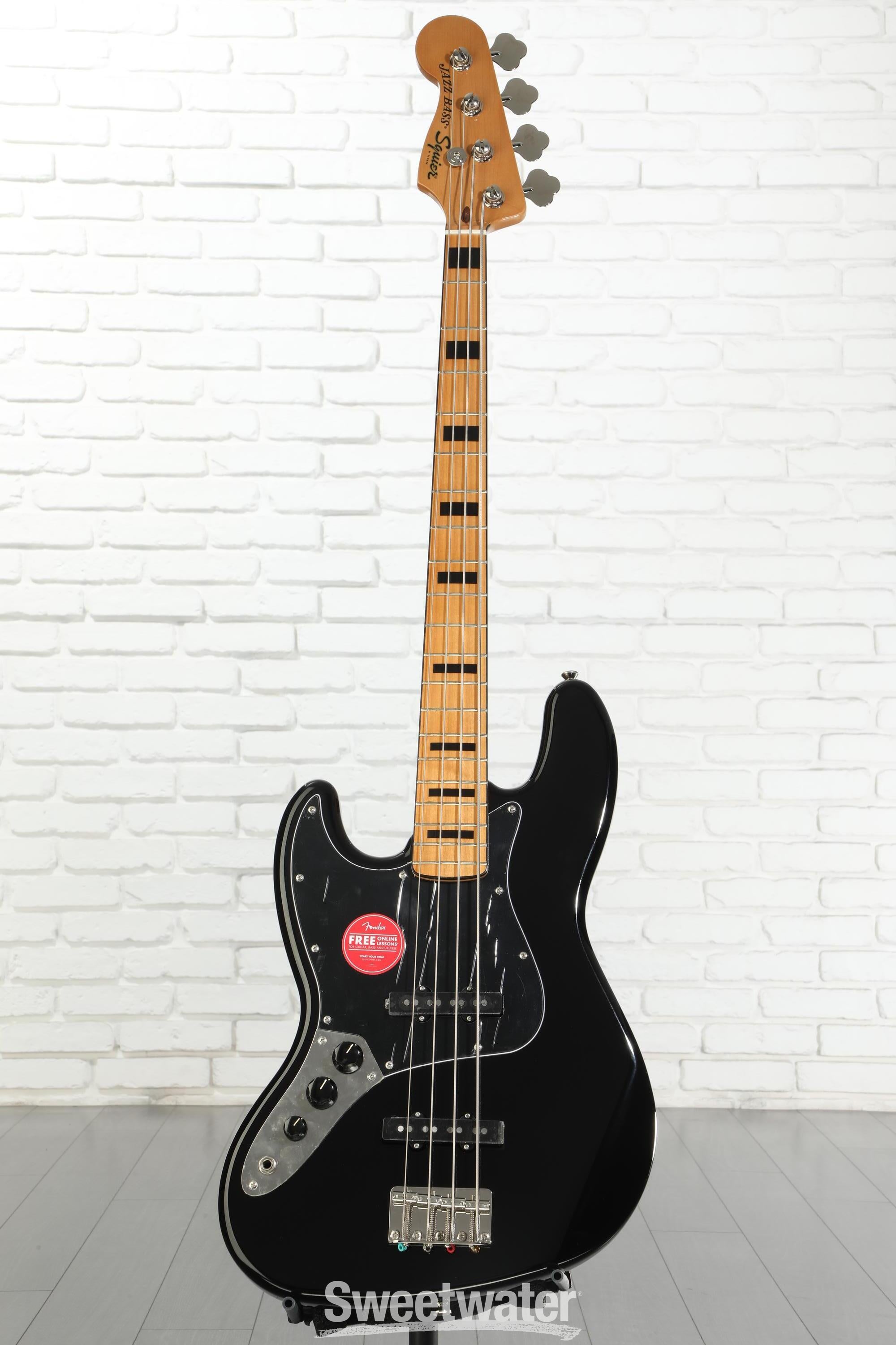 Squier Classic Vibe '70s Jazz Bass, Left-handed - Black | Sweetwater
