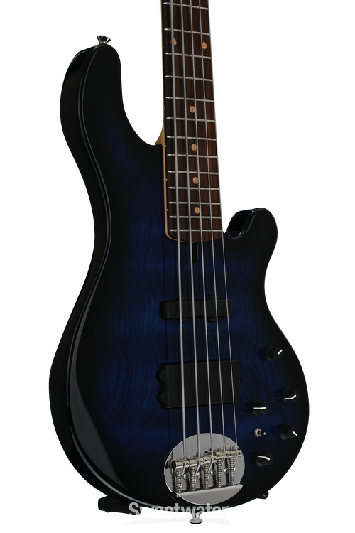Lakland 55-94 Deluxe, Exotic Top - Blue Burst Douglas Fir with