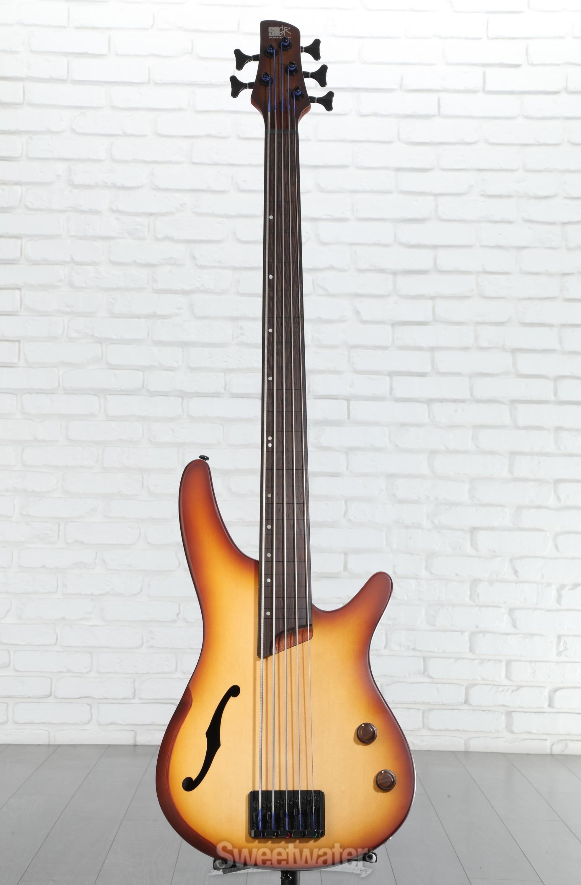 Ibanez SRH505F Fretless Bass Guitar - Natural Browned Burst