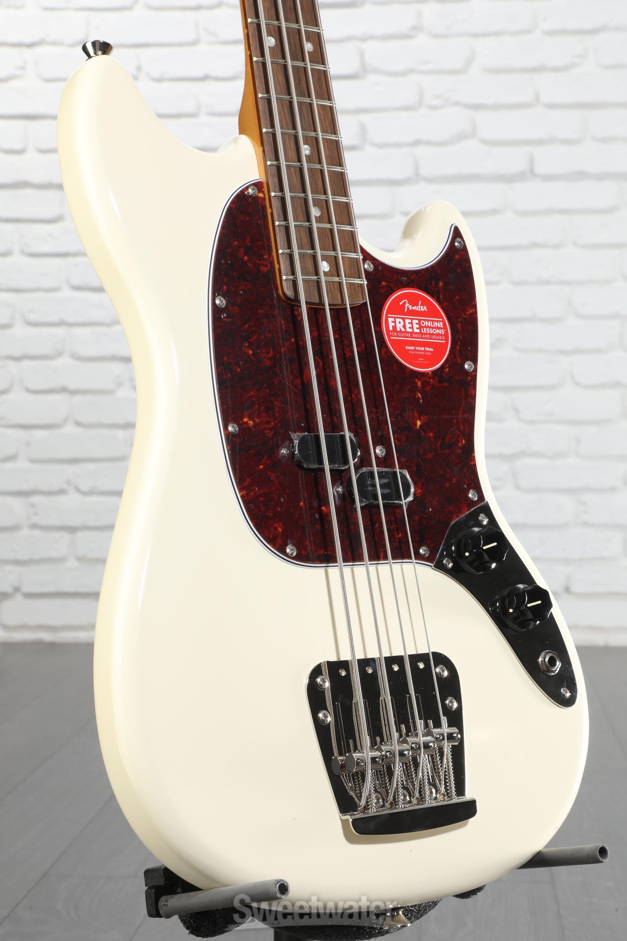ベース Squier by Fender Mustang Bass Squier Classic Vibe '60s Mustang Bass - Olympic White